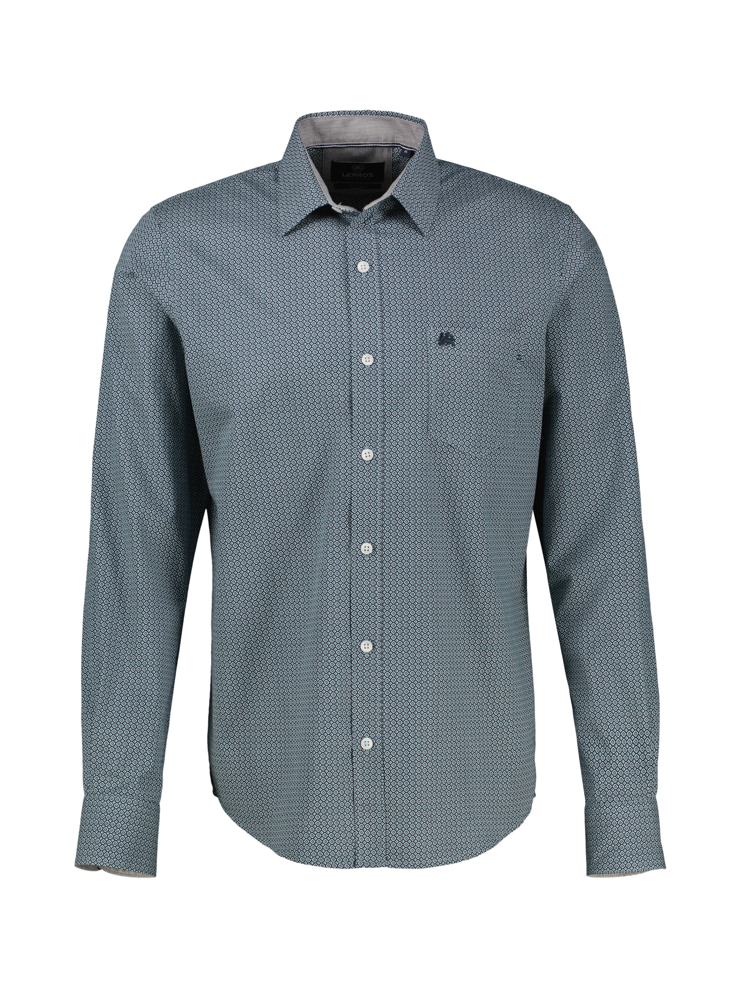 LERROS Langarmhemd »Langarmhemd mit Kentkragen aus 100% Baumwolle«