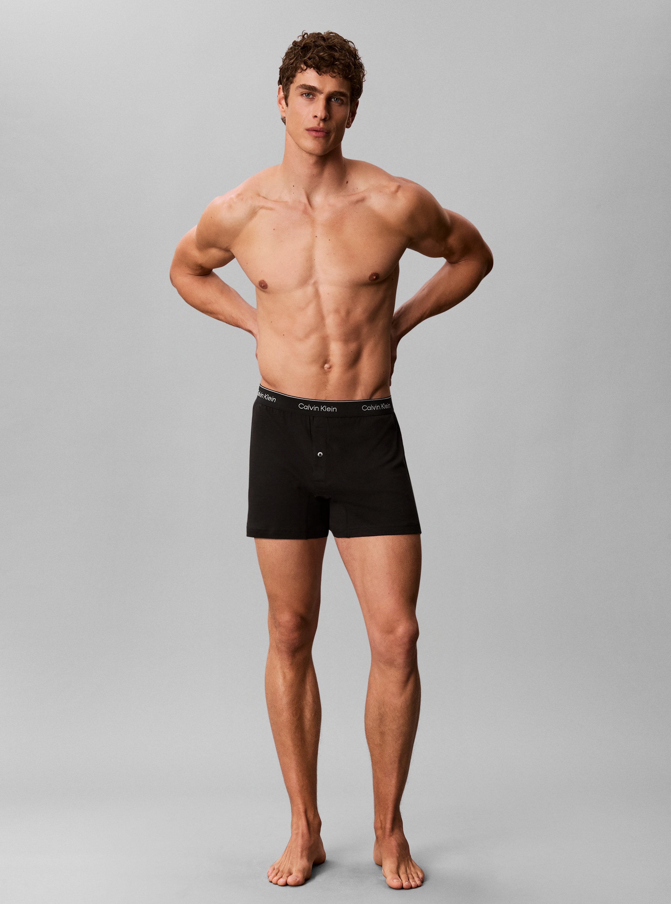 Calvin Klein Underwear Boxer »BOXER TRAD 3PK« Paquet, pack de 3,  avec ceinture élastique logo (3 pièces)