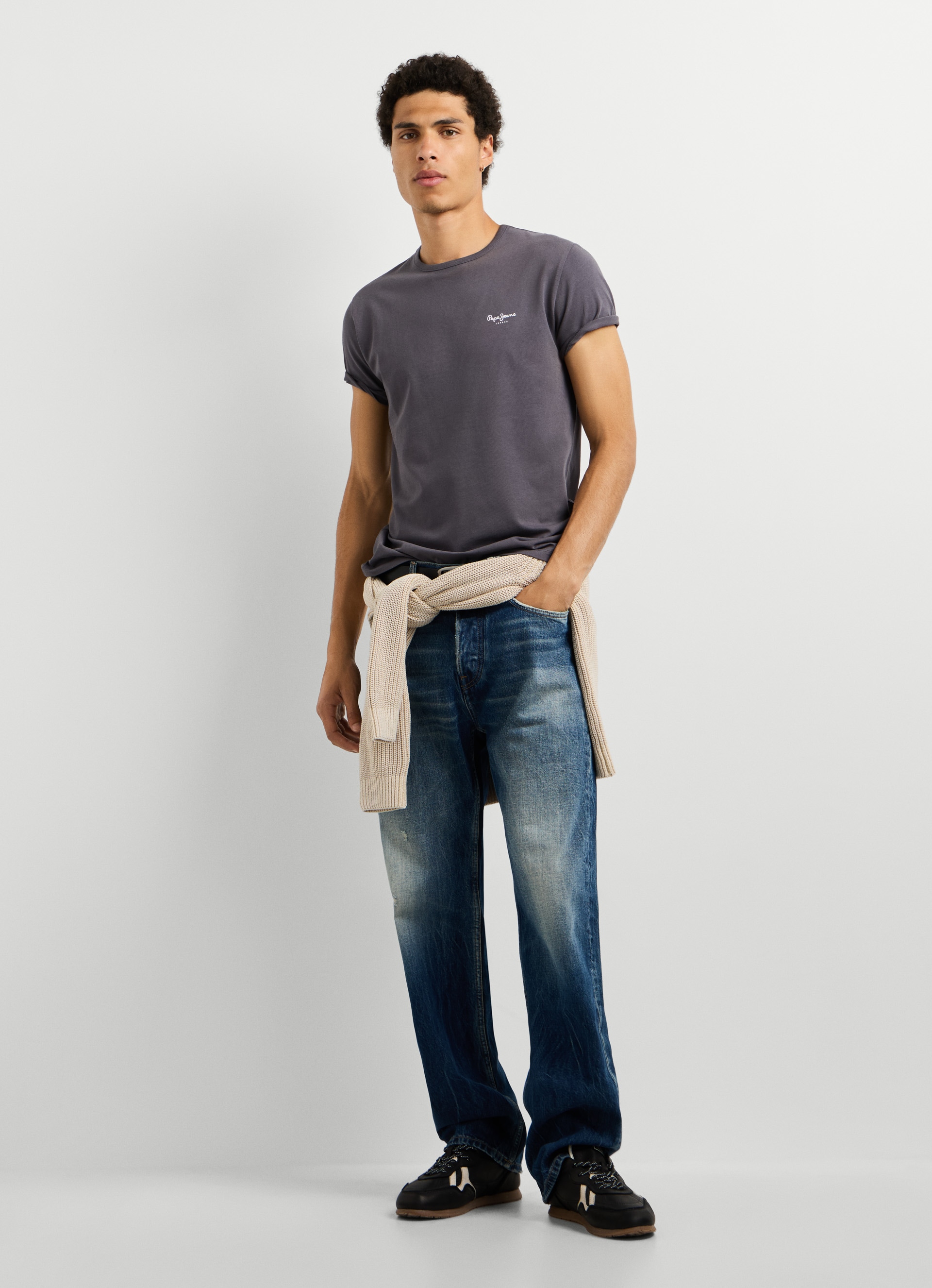 Pepe Jeans T-Shirt »ORIGINAL BASIC 3N« Rundhals mit kleinem Logodruck