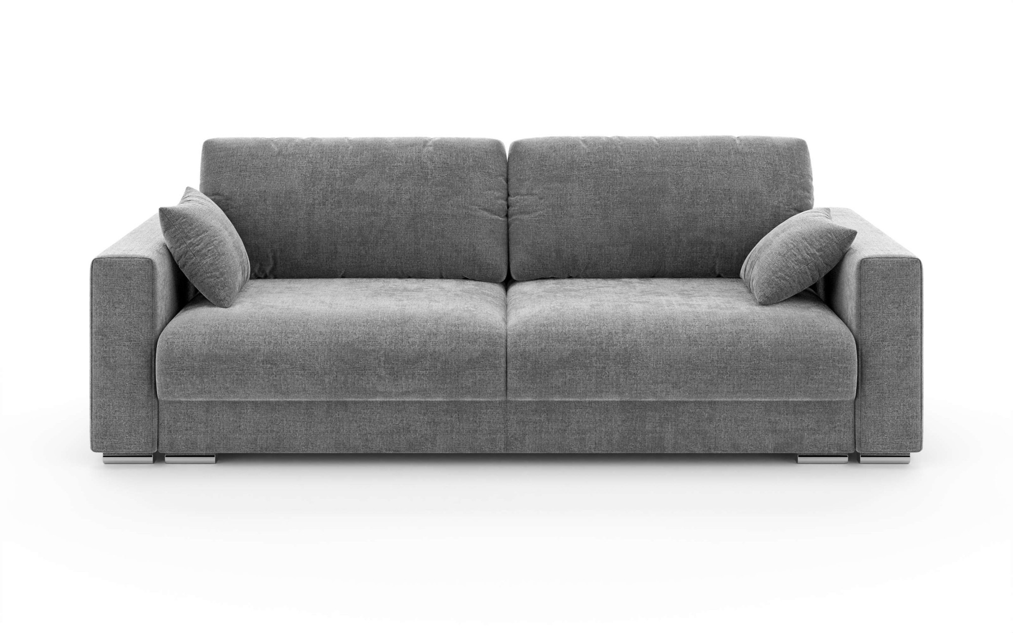 INOSIGN 3-Sitzer »Stevinson Schlafsofa mit Bettkasten, Masse B/H/T: 229/87/97 cm«, mit Wellenunterfederung, 2 Rückenkissen und 2 Zierkissen