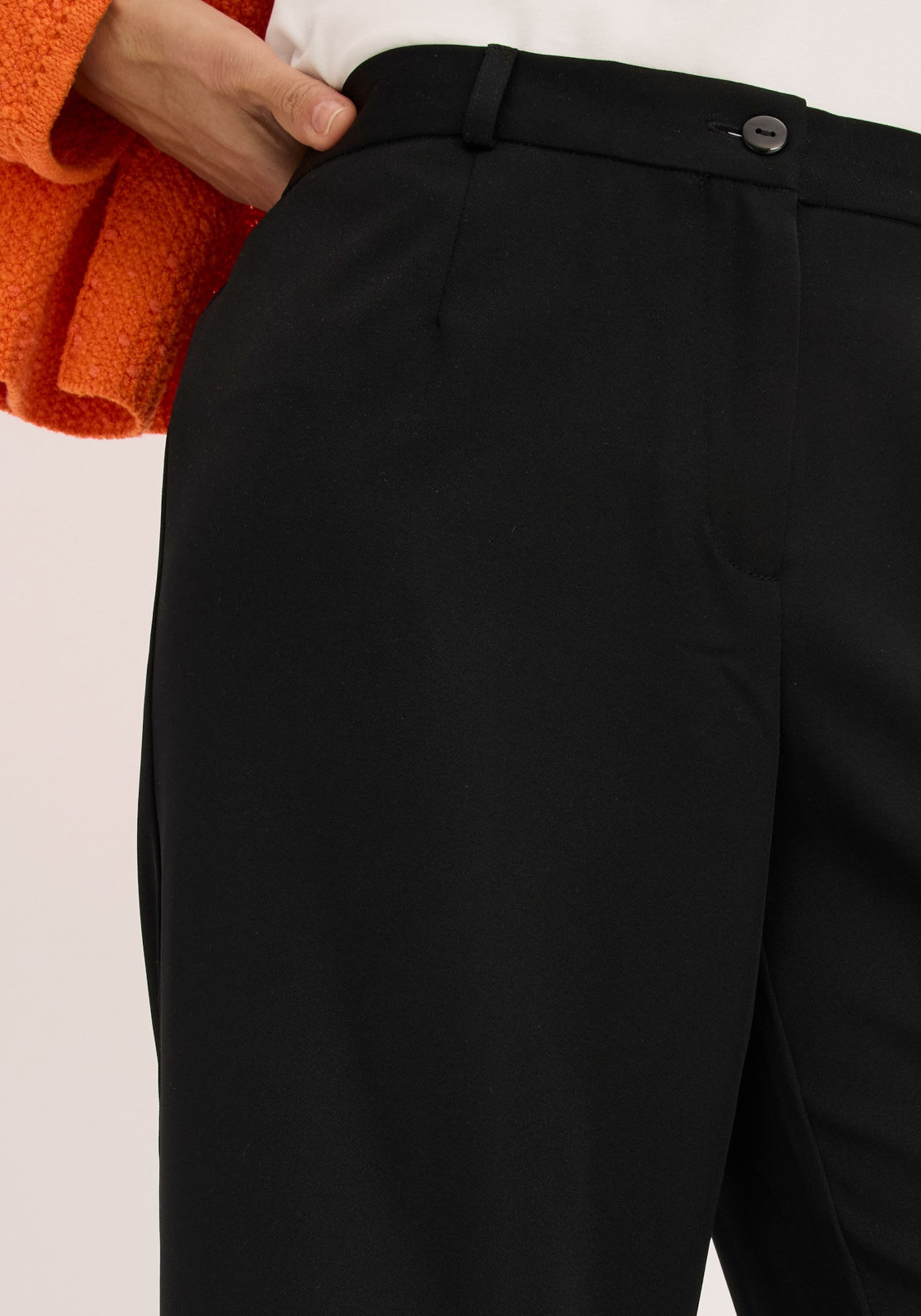 bonprix Pantalon marlène  jambe large, pli marqué et ceinture confortable