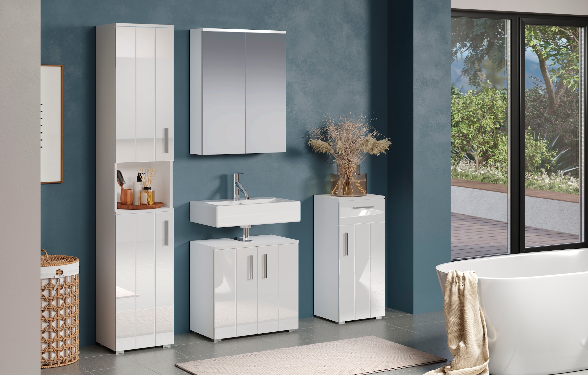 welltime Ensemble de salle de bains »Prag« Set, 4 cuis tlg.