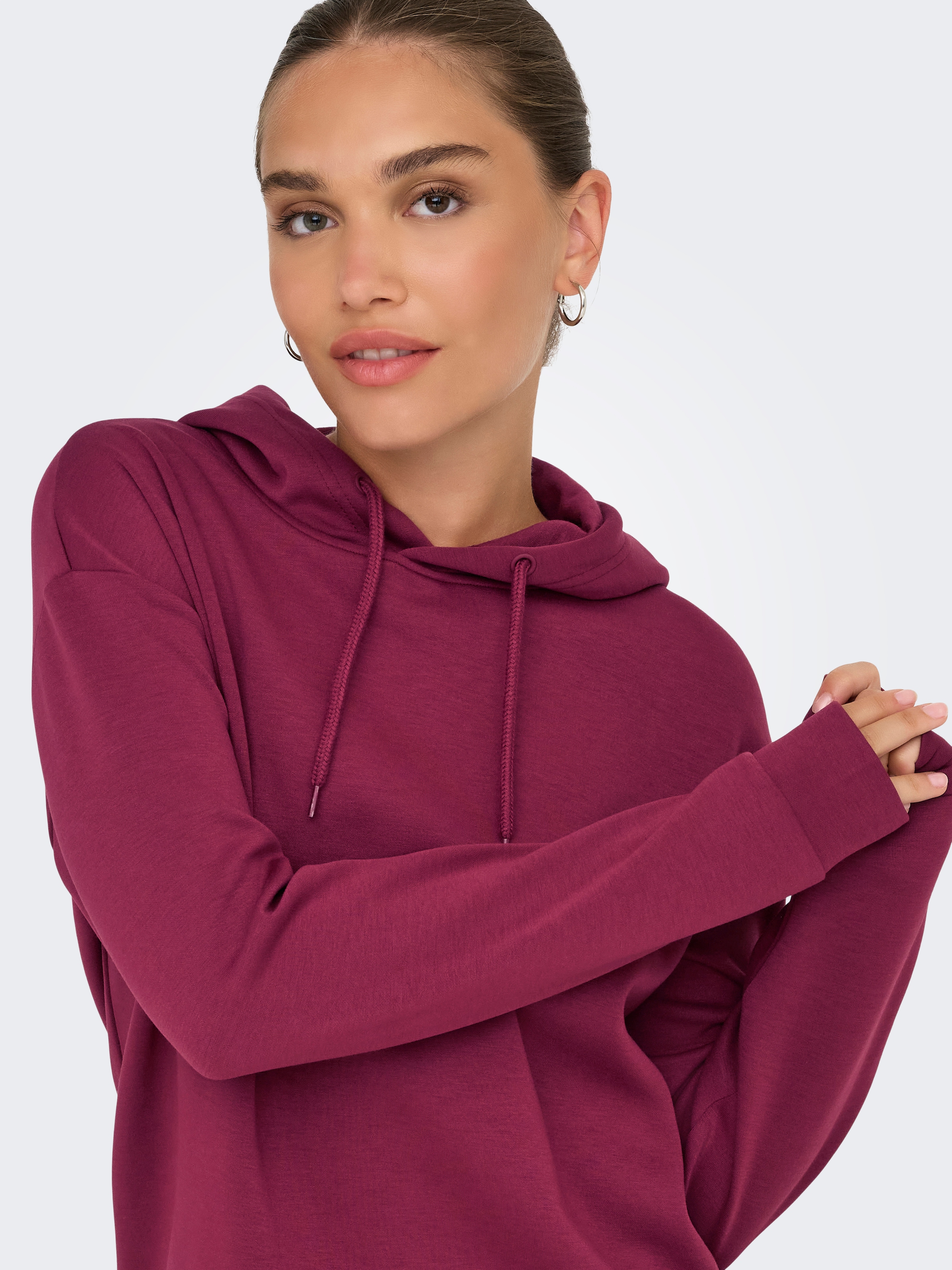 ONLY Play Kapuzensweatshirt »ONPLOUNGE HOOD LS SWT NOOS«