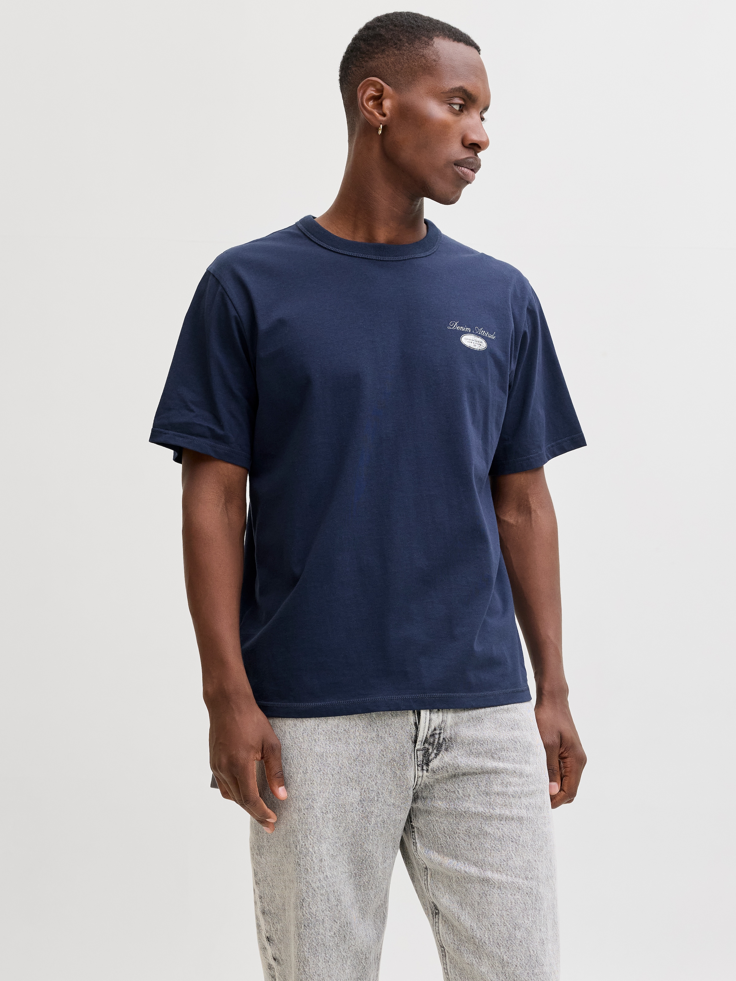 Image of Jack & Jones Rundhalsshirt "JJEDOVER GRAPHIC TEE SS CREW NECK SN" Baumwolle, relaxed fit