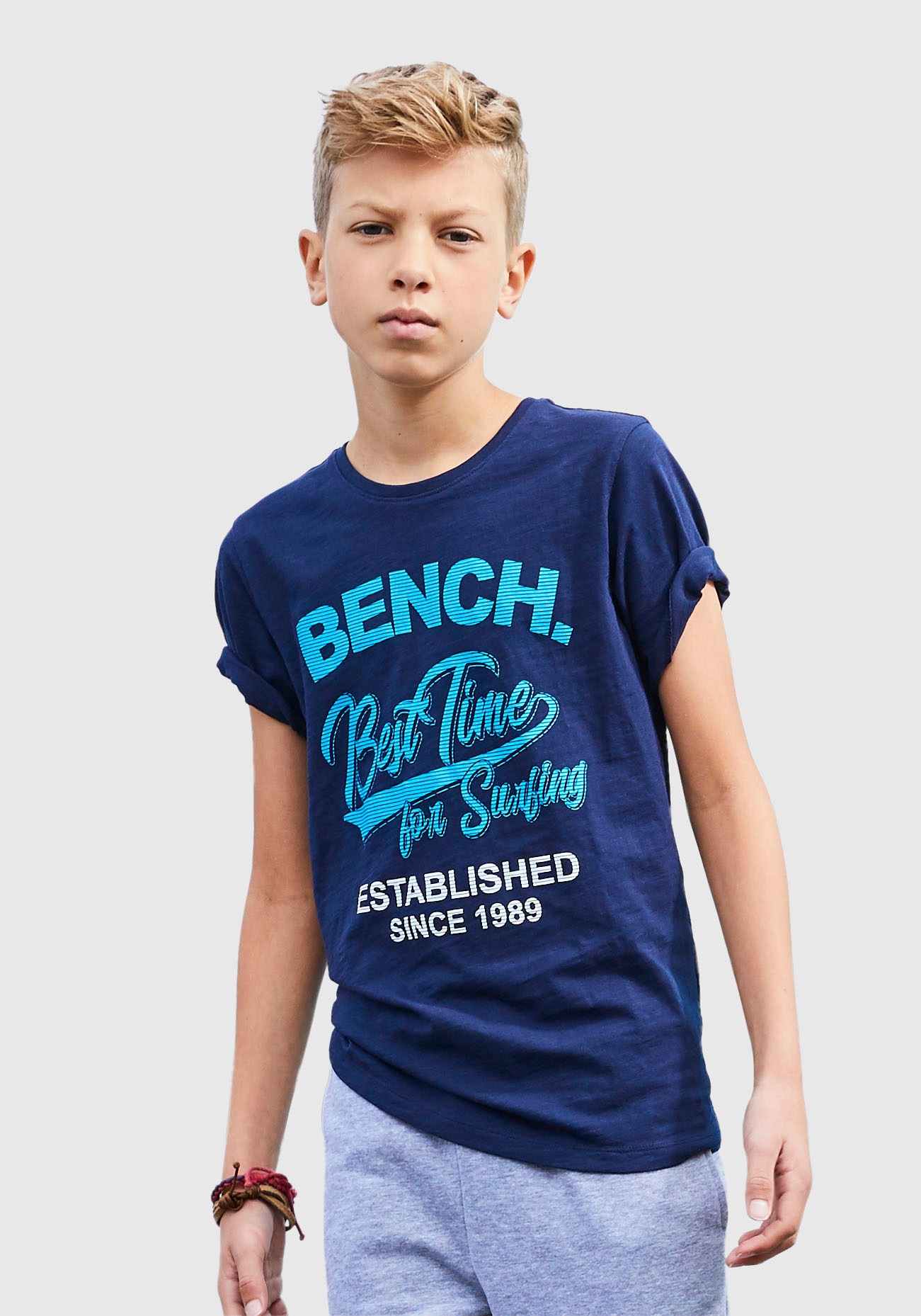 Image of Bench. T-Shirt »Best time for surfing« bei Ackermann Versand Schweiz