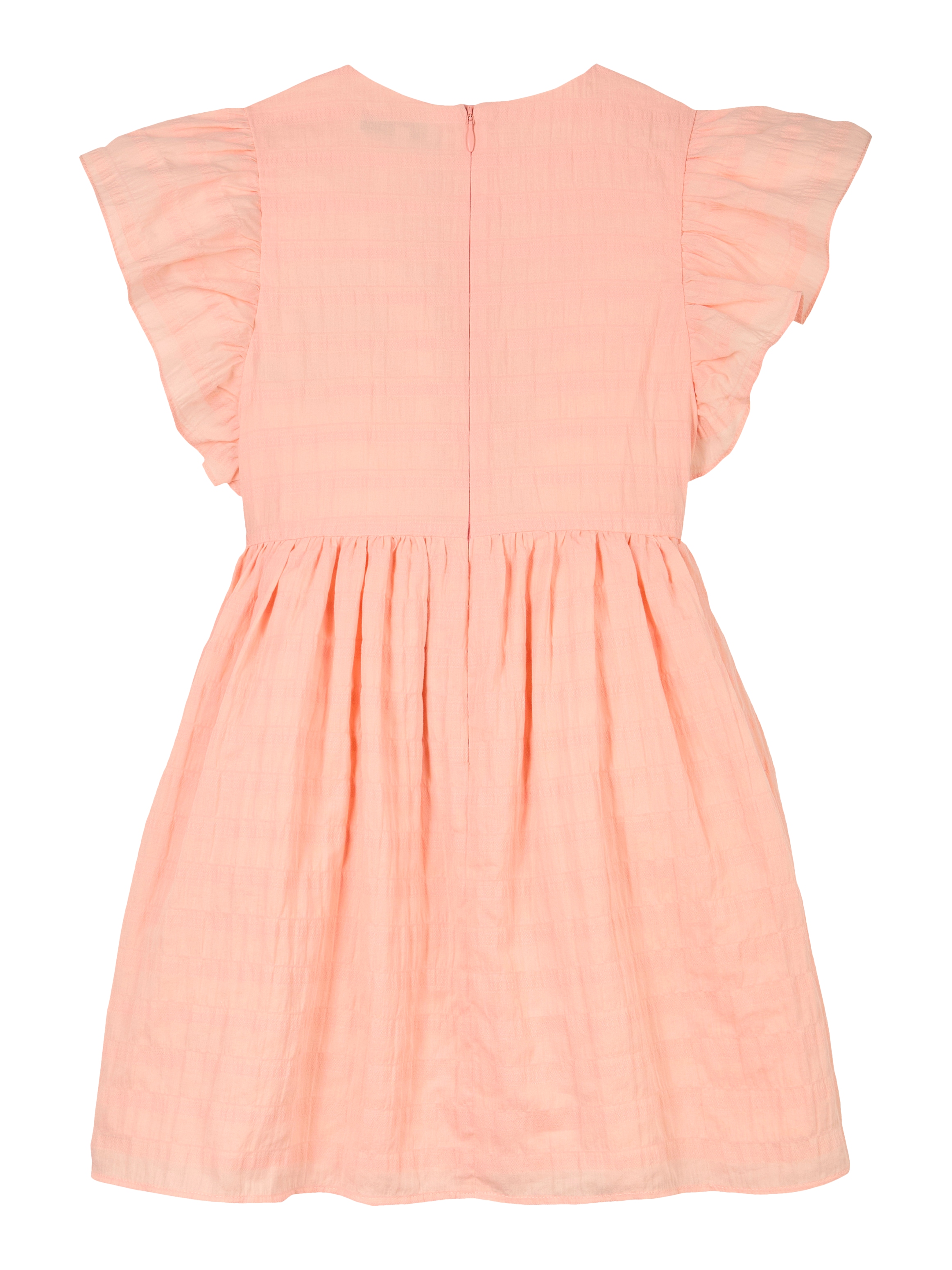 Tommy Hilfiger Sommerkleid »TEXTURED COTTON DRESS SS«, mit Flügelärmeln, mit Struktur
