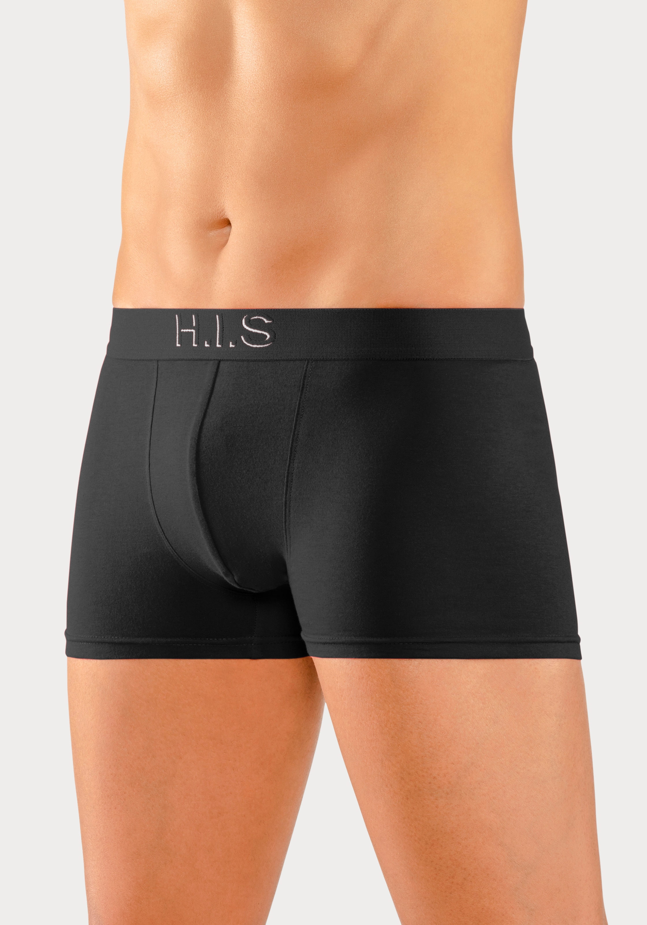 H.I.S Boxer »Boxershorts für Herren« Packung, 5 Stk. Logo Webbund mit 3D Effekt