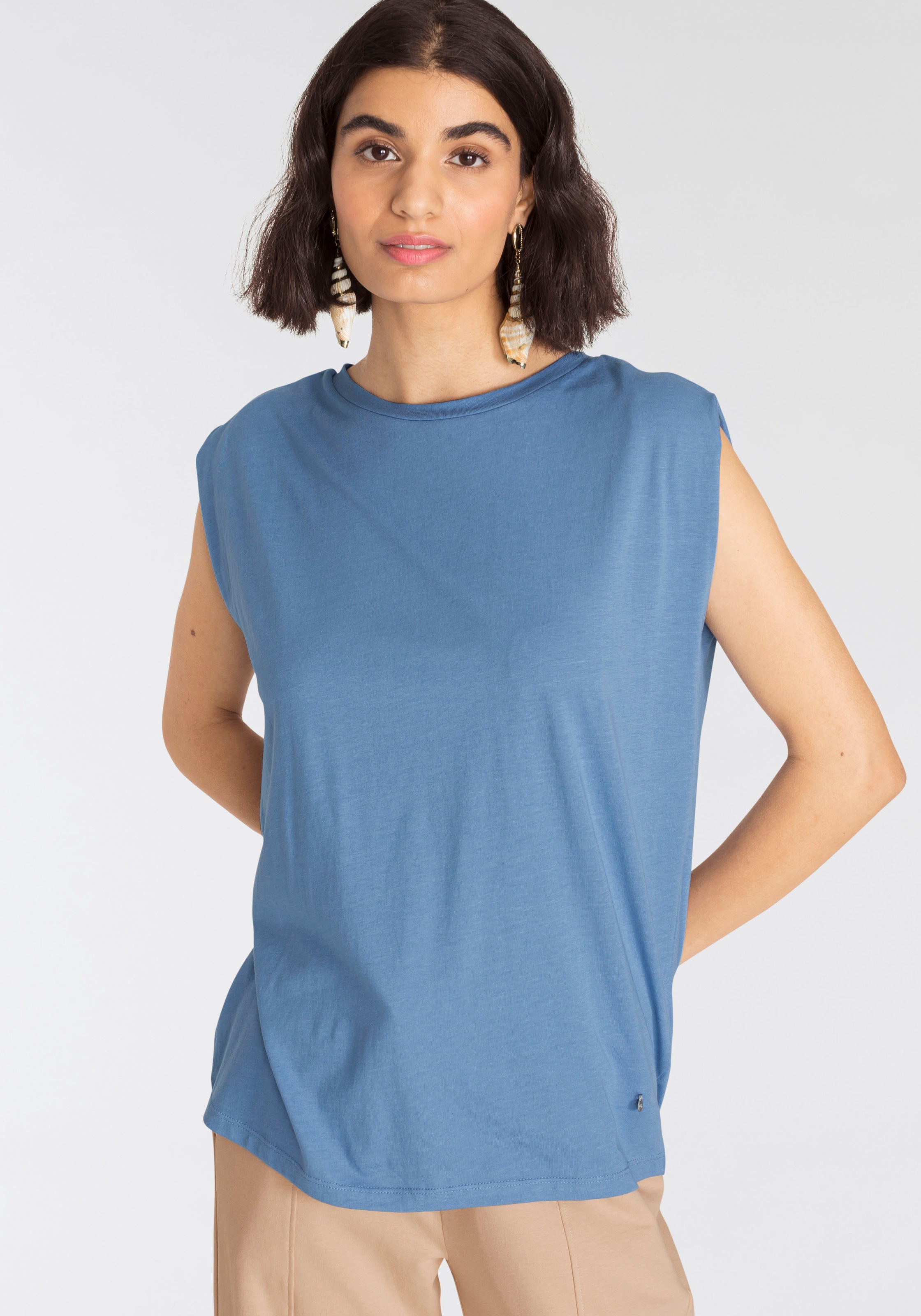 Image of AJC Rundhalsshirt, mit Oversize-Schultern in Flügeloptik bei Ackermann Versand Schweiz