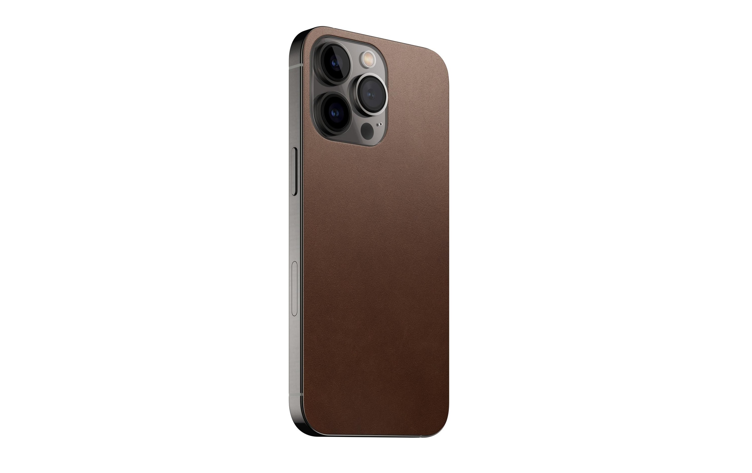 Nomad Smartphone-Hülle »Leather Skin iPhone 13 Pro Br«, iPhone 13 Pro