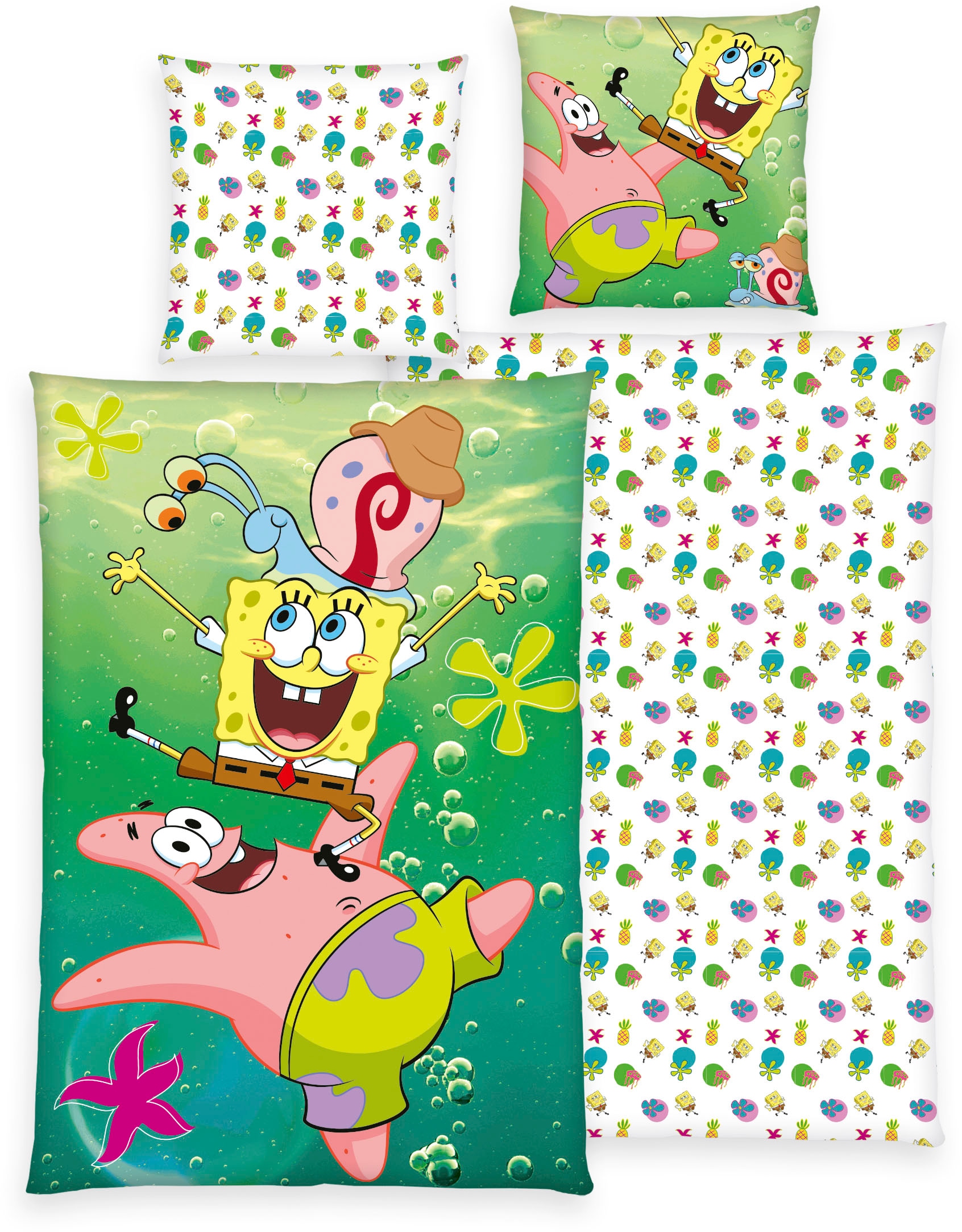 Image of Sponge Bob Bettwäsche "Sponge Bob" 2 Stk. Wendebettwäsche