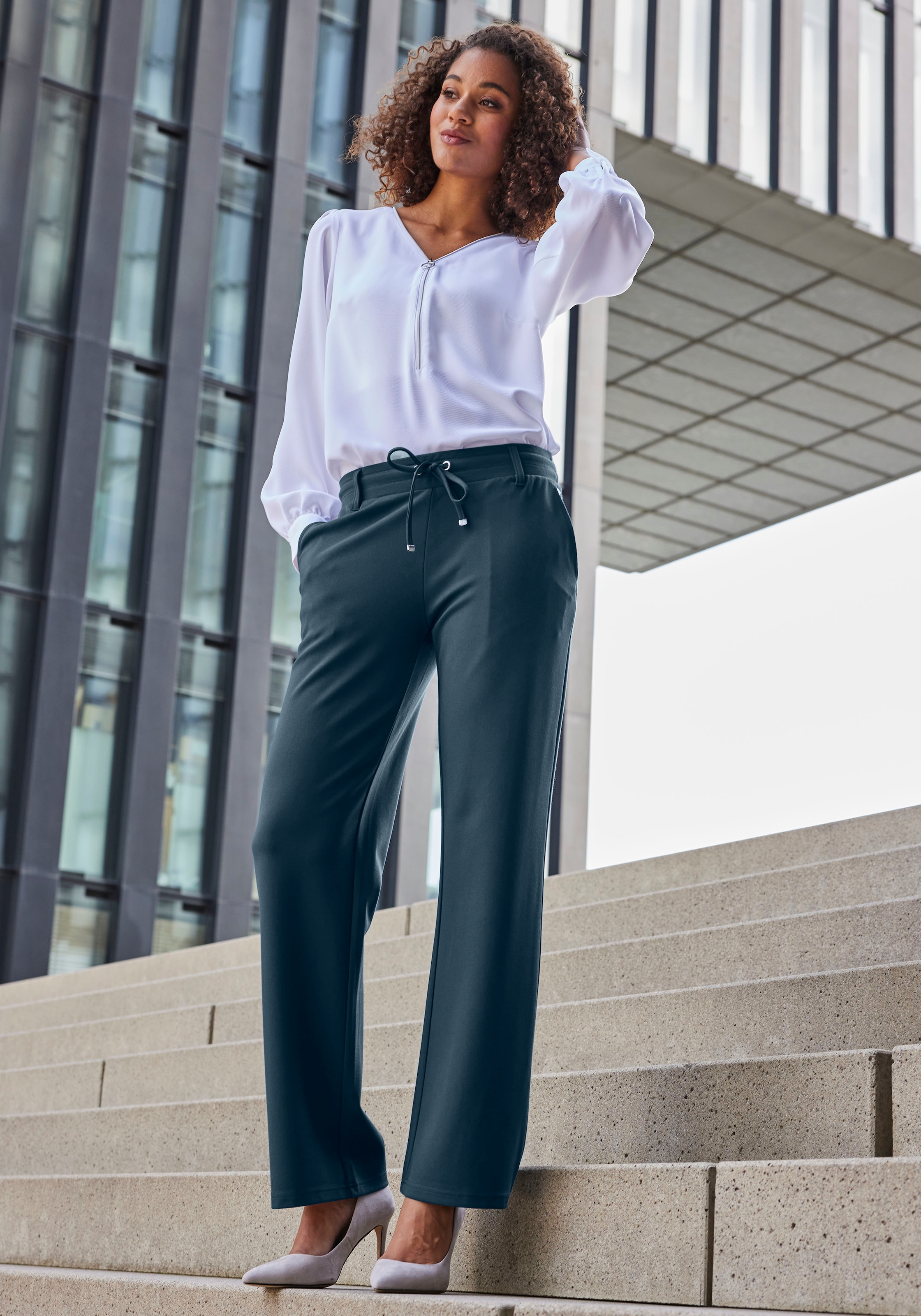 LASCANA Pantalon homewear  en matière fluide et douce, vêtements d’intérieur