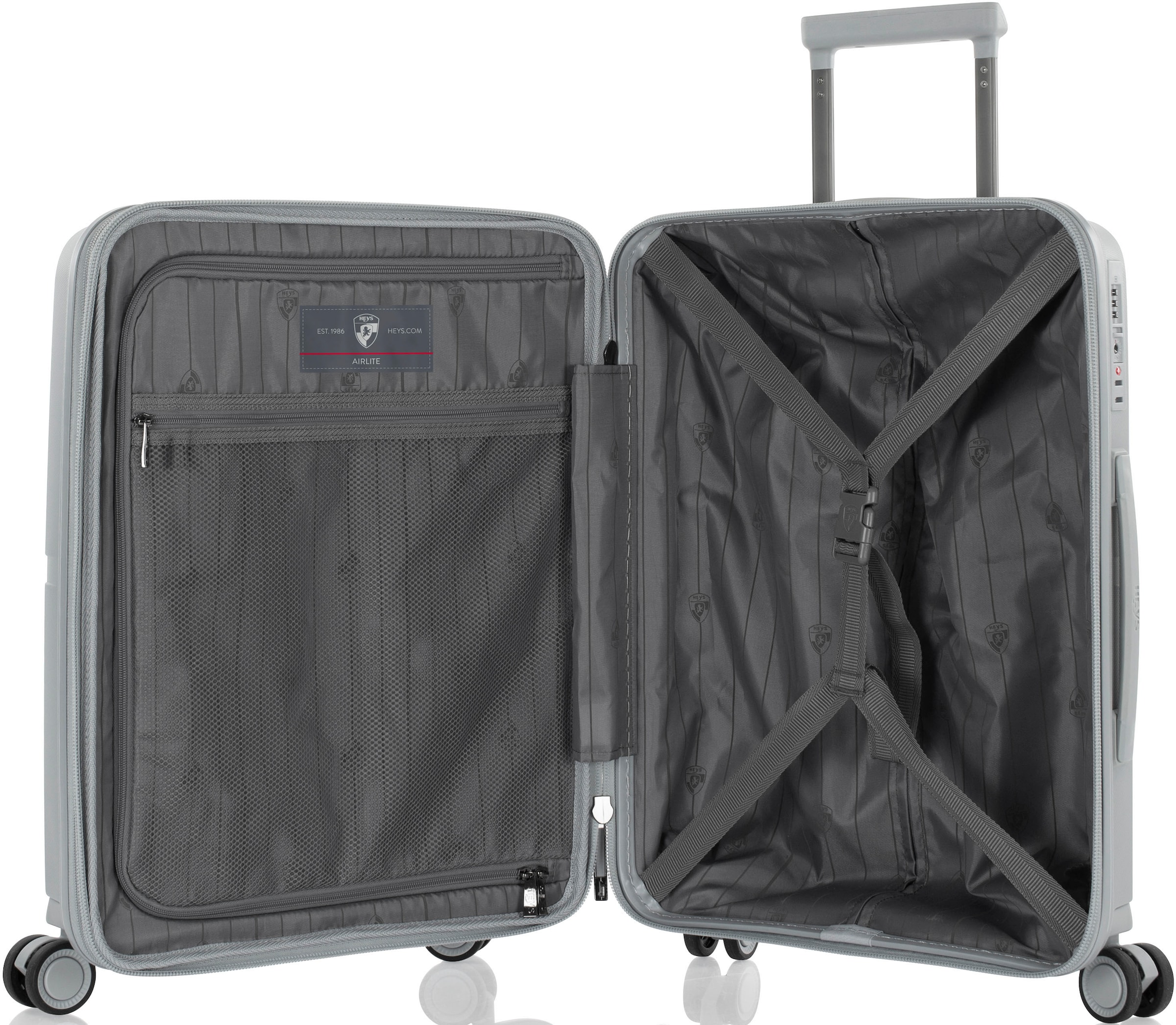 Heys Hartschalen-Trolley »AirLite, verschiedene Grössen und Farben«, 4 Rollen, Heys x Joachim Llambi Hartschalen-Koffer TSA Schloss