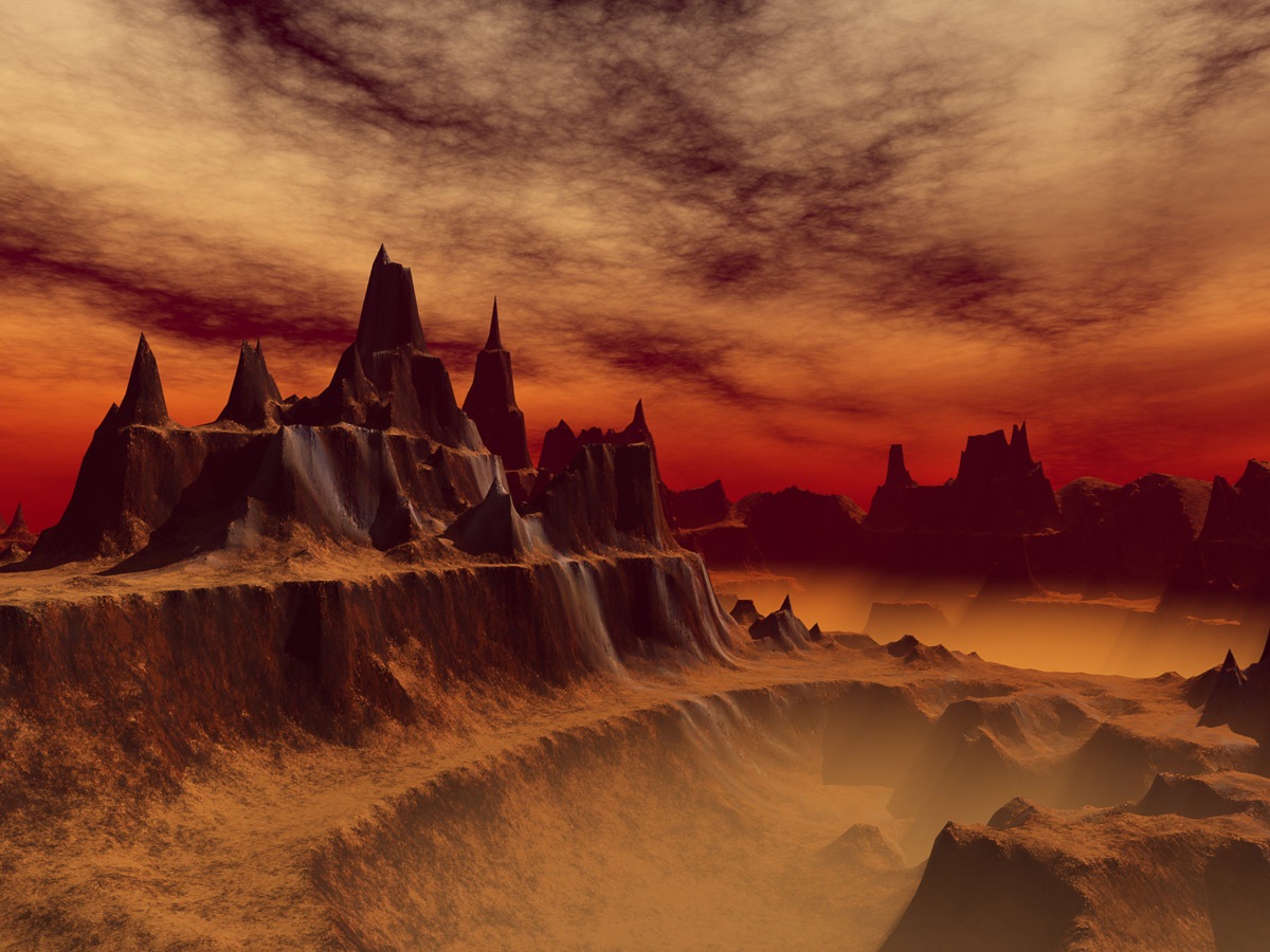 Image of Papermoon Fototapete »Fantasielandschaft«, samtig, Vliestapete, hochwertiger Digitaldruck bei Ackermann Versand Schweiz