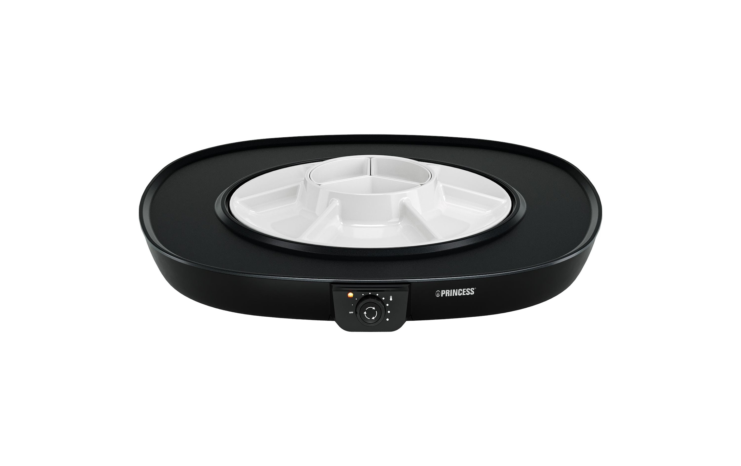 PRINCESS Tischgrill »Table Chef Pirouette« 1100 W mit Anti-Rutsch-Füsse, Drehknopf, Fettauffangschale, Thermostat