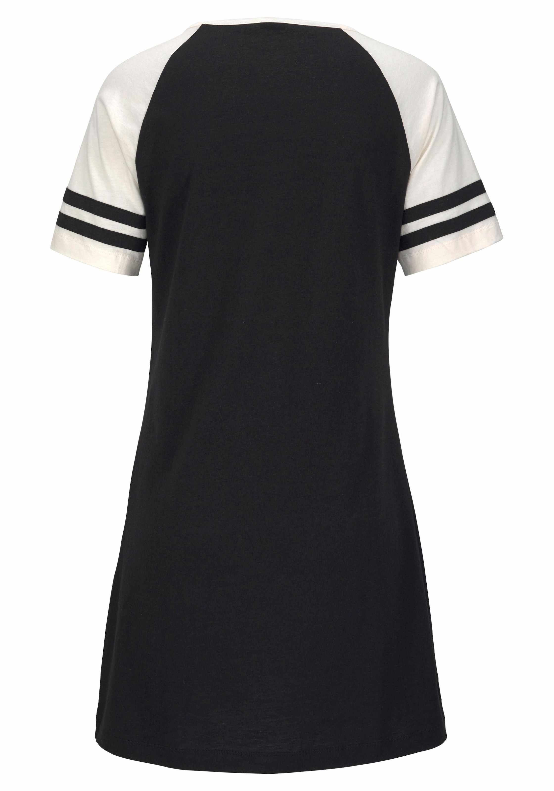 Arizona Nachthemd mit Raglanärmeln in Kontrastfarbe