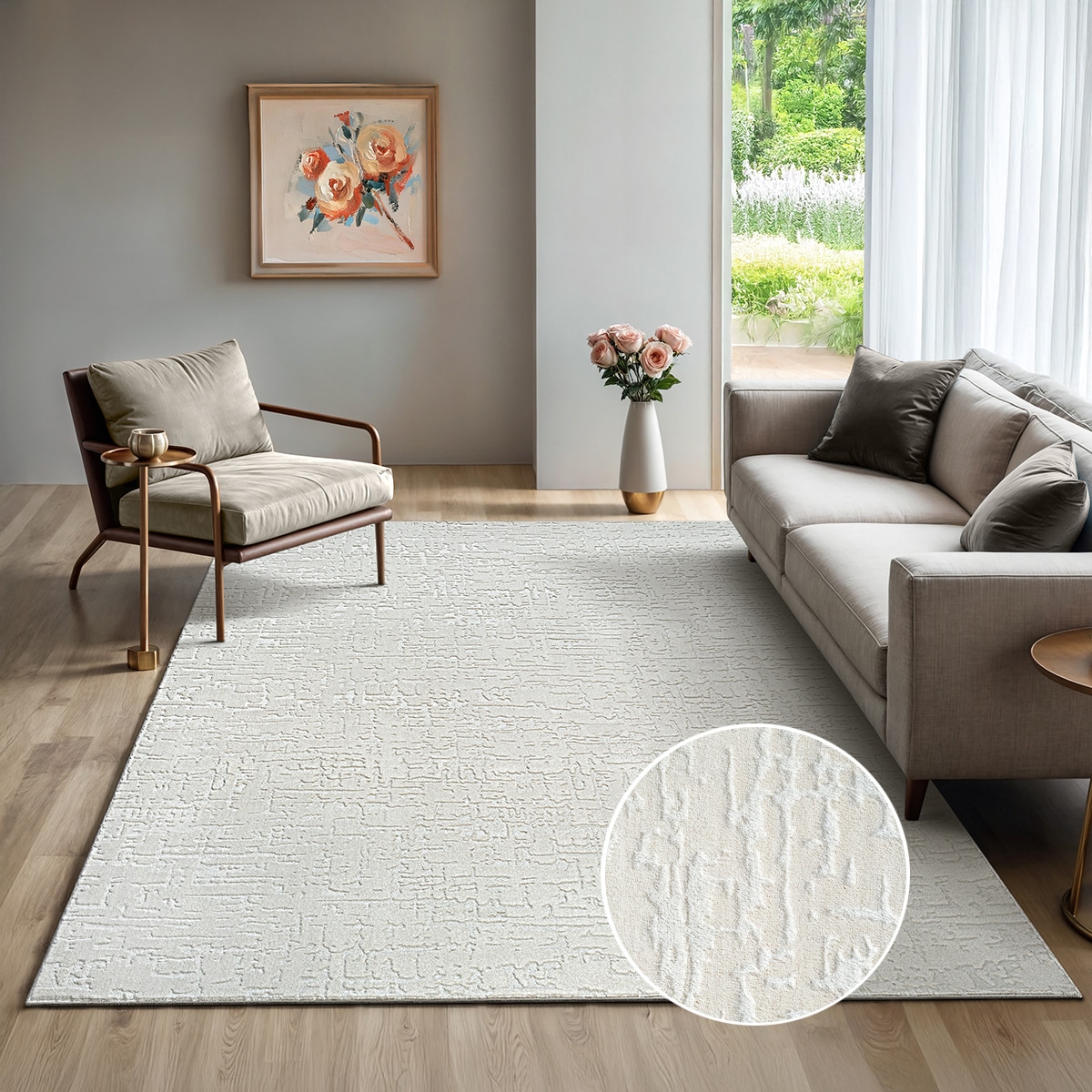 Image of the carpet Designteppich "Rio" rechteckig 15 mm Höhe Hoch-Tief-Effekt
