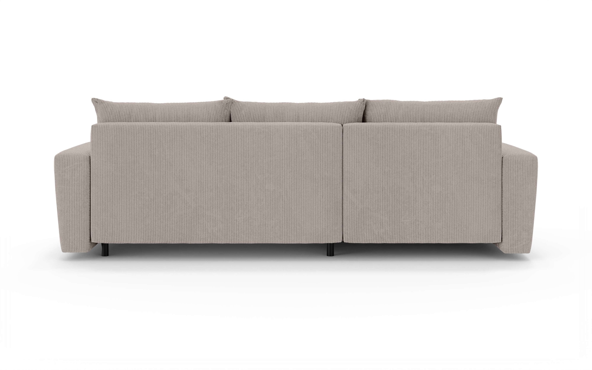 Home affaire Canapé d'angle »MAGHERA universell Schlafsofa mit Bettkasten, Masse B/T/H: 255/142/84cm« L-Form mit Recamiere rechts oder links montierbar, hoher Sitzkomfort