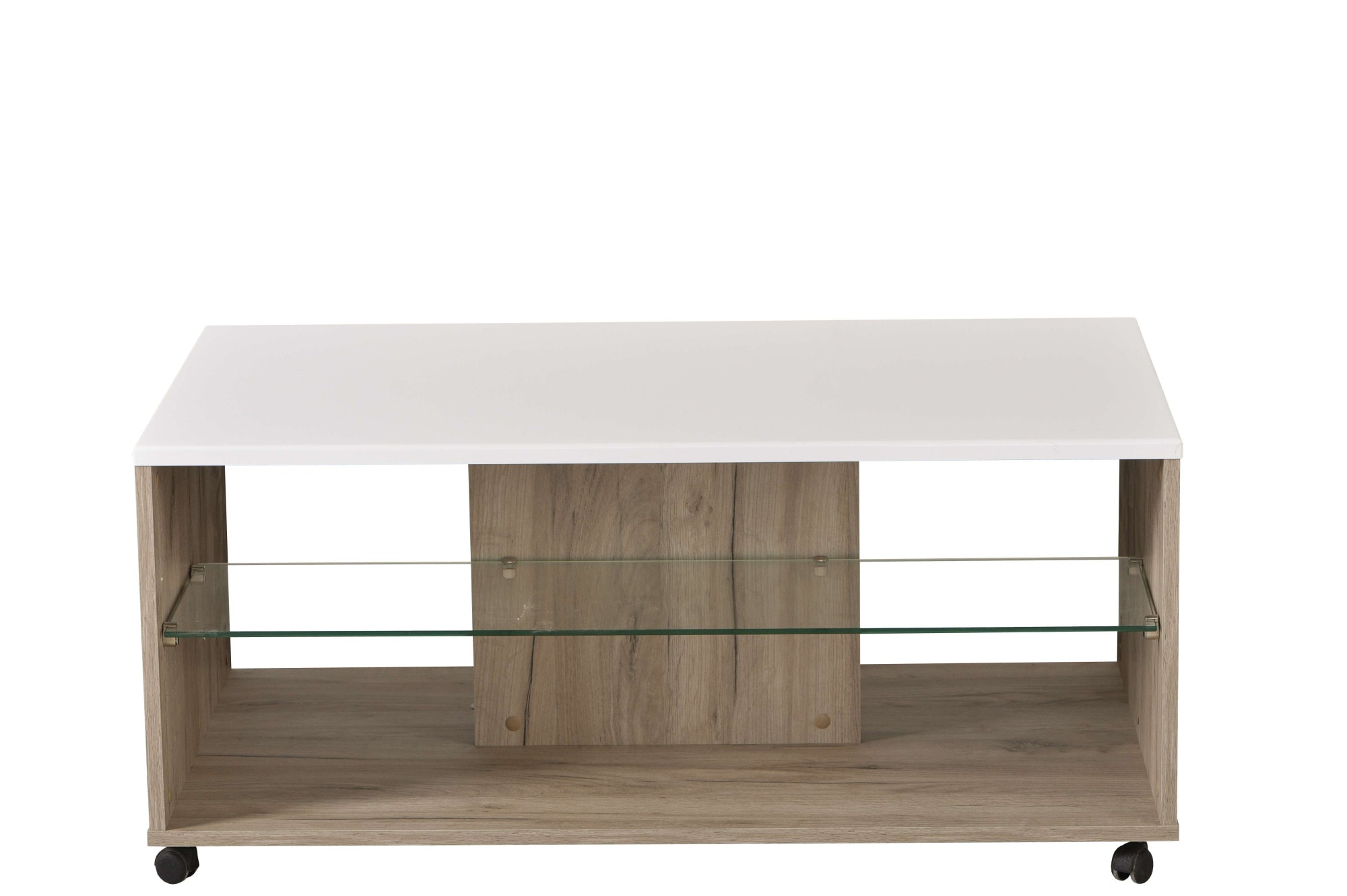 Image of Home affaire Couchtisch "Bert Kaffetisch, 100 cm, in trendigen Farben, modern" Hochglanzplatte, mit Rollen