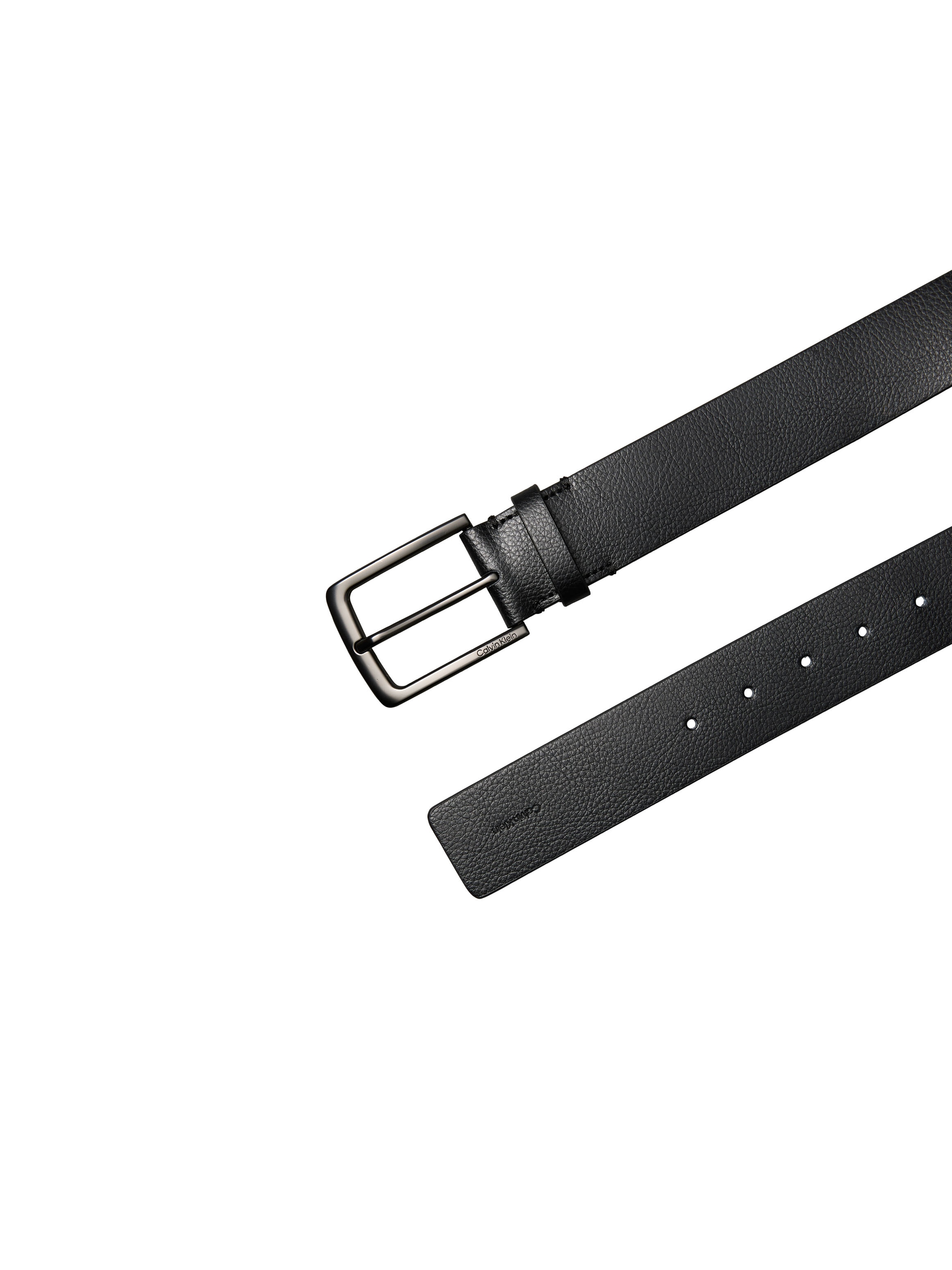 Calvin Klein Ceinture en cuir »WARMTH BUCKLE PEBBLE 35MM FIXED« Grössenverstellbar mit Metallschliesse