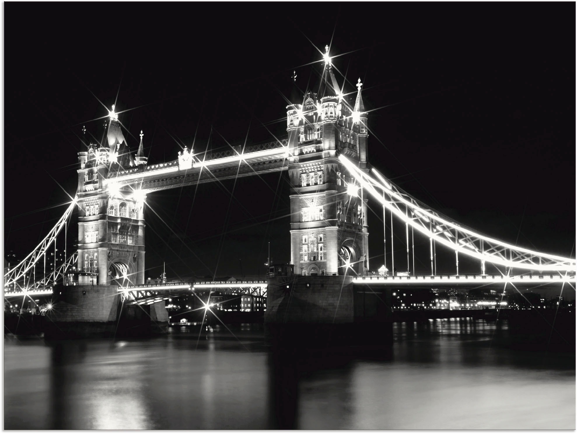 Image of Artland Wandbild »Tower Bridge London«, Brücken, (1 St.), in vielen Grössen & Produktarten - Alubild / Outdoorbild für den Aussenbereich, Leinwandbild, Poster, Wandaufkleber / Wandtattoo auch für Badezimmer geeignet bei Ackermann Versand Schweiz