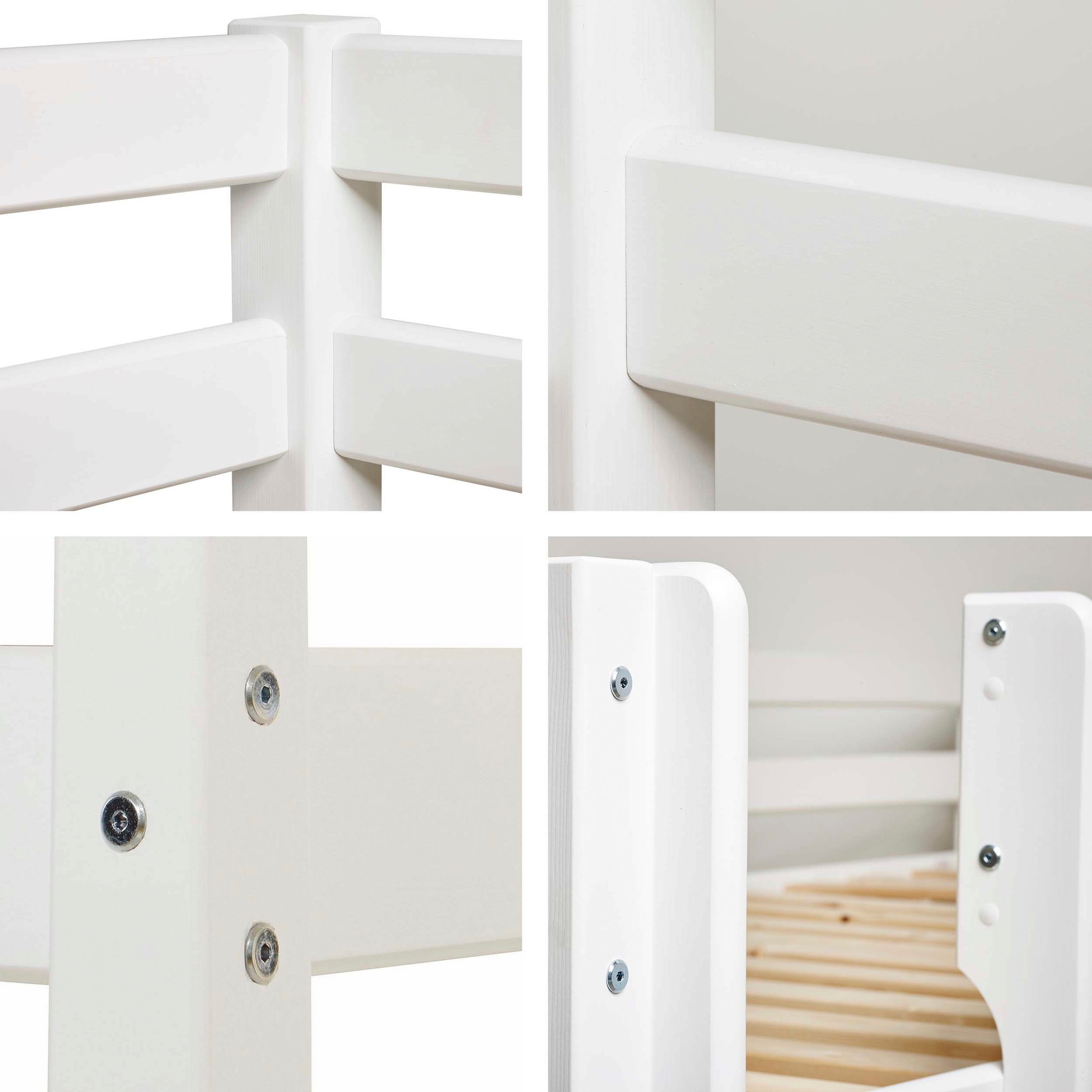 Hoppekids Spielbett »ECO COMFORT, Hochbett, in 2 Einzelbetten teilbar«, Höhe 72cm, Farbe & Grösse & Matratze