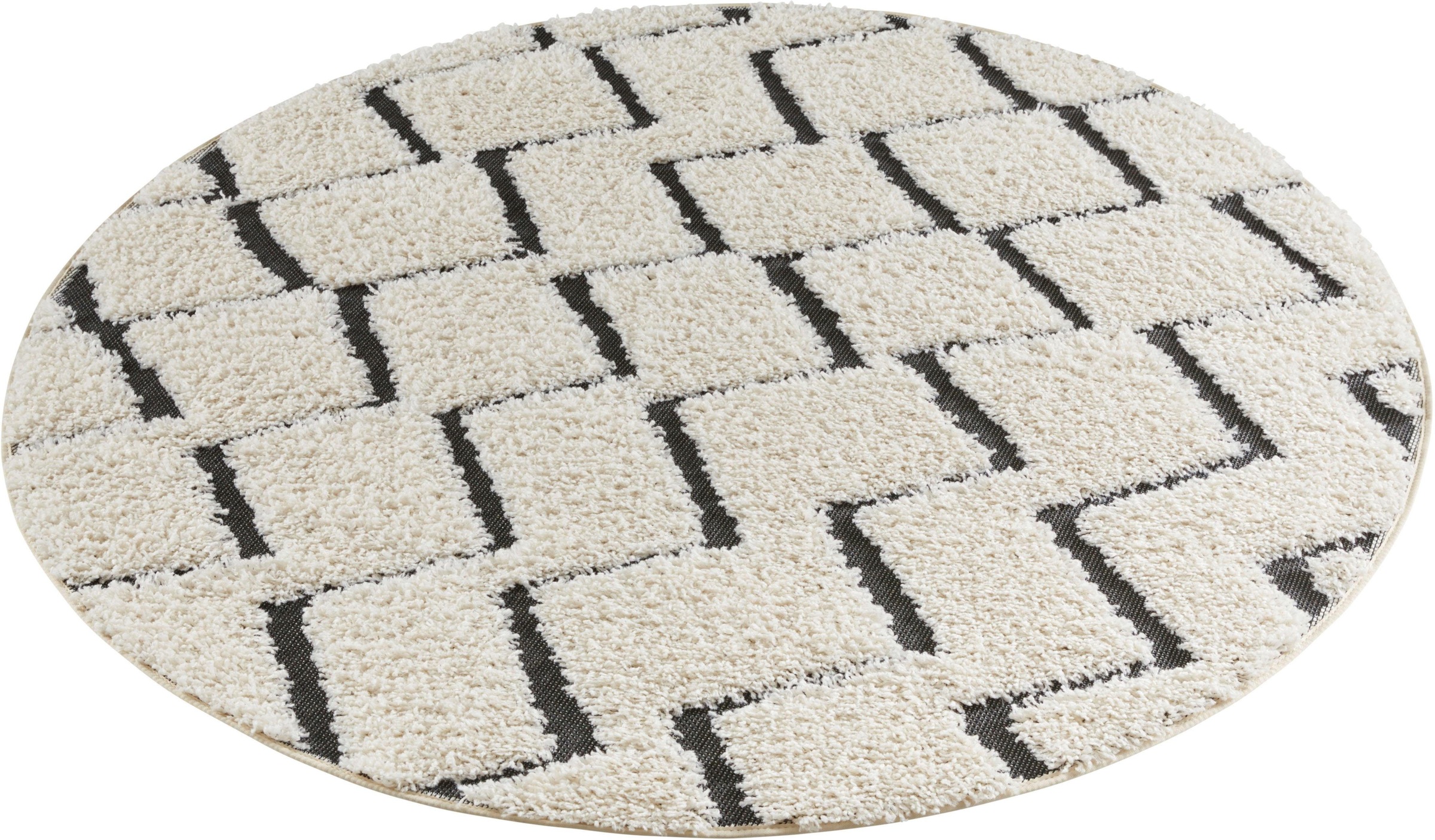 Image of MINT RUGS Teppich »Dades«, rund, 22 mm Höhe, Vintage Teppich, Zick-Zack DesignIn und Outdoor geeignet, Hoch-Tief Struktur, Wohnzimmer, Balkon,Robust, Pflegeleicht bei Ackermann Versand Schweiz