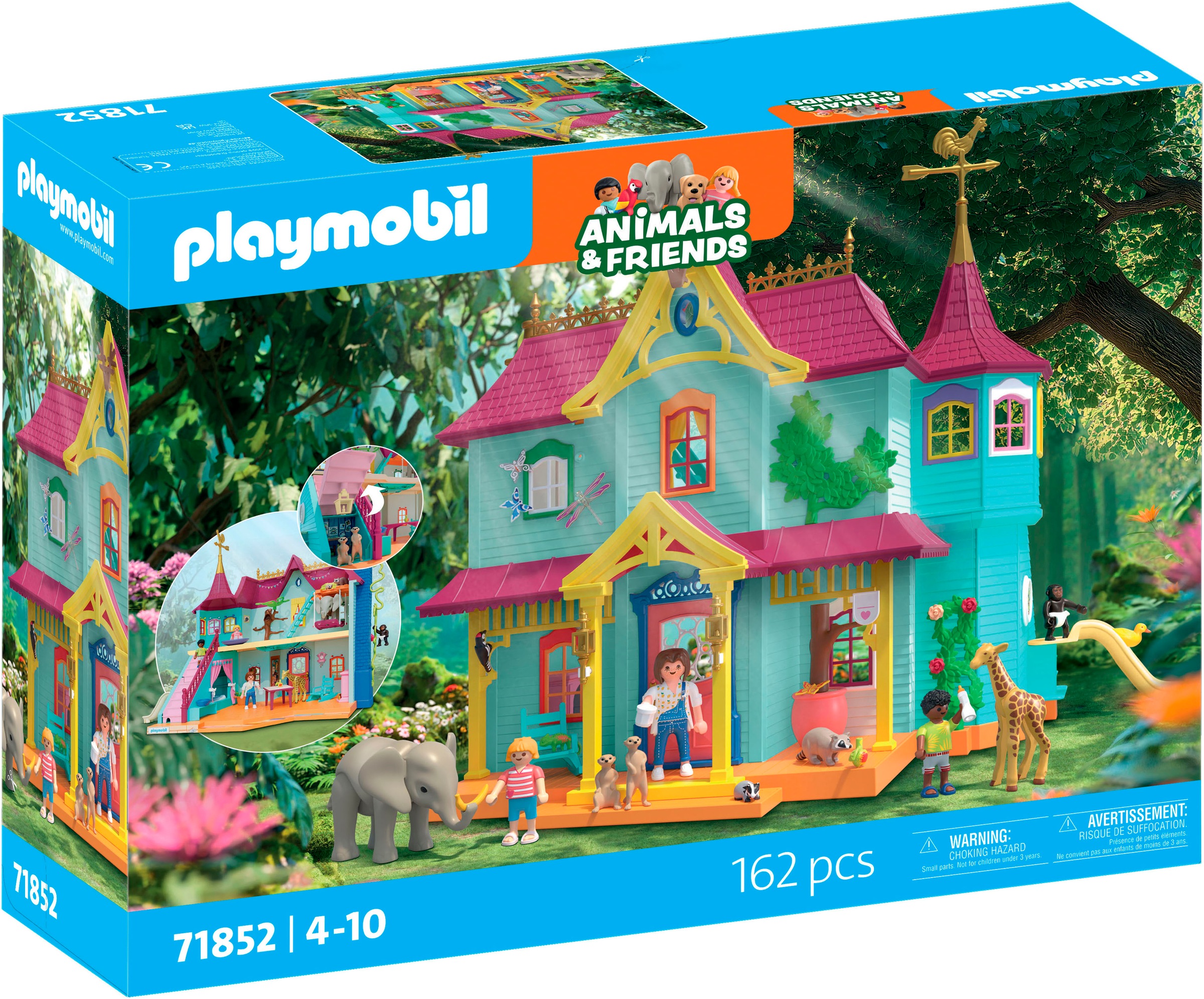 Playmobil® Konstruktions-Spielset »Kunterbunte Tiervilla (71852), Animals & Friends« Made in Germany