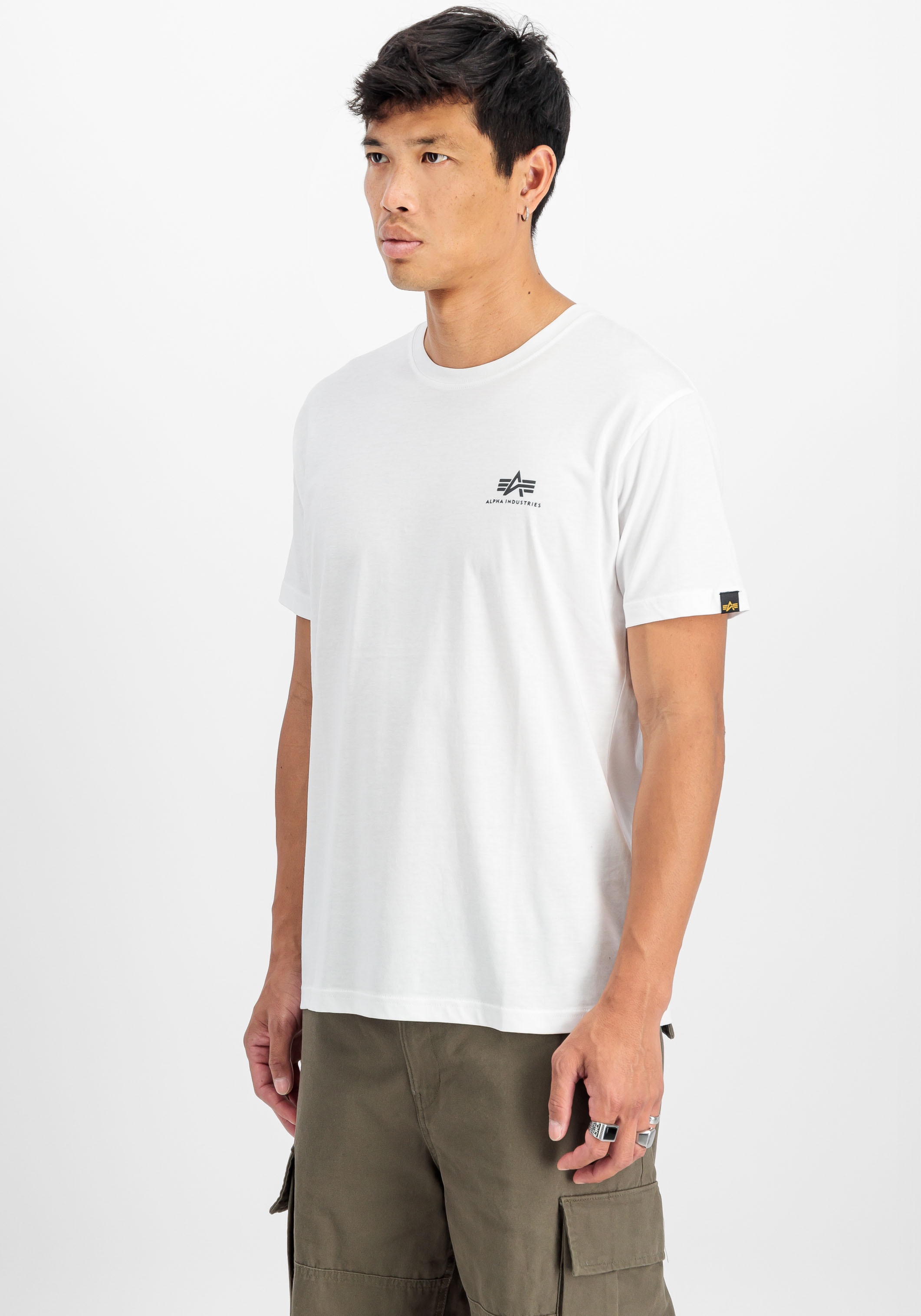 Alpha Industries Rundhalsshirt »Basic T Small Logo 2 Pack« Set, 2 Stk. tlg.