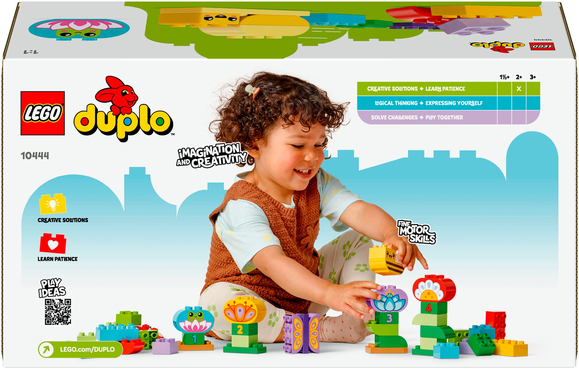 LEGO® Konstruktionsspielsteine »Kreativer Blumengarten (10444), LEGO DUPLO Town« Made in Europe