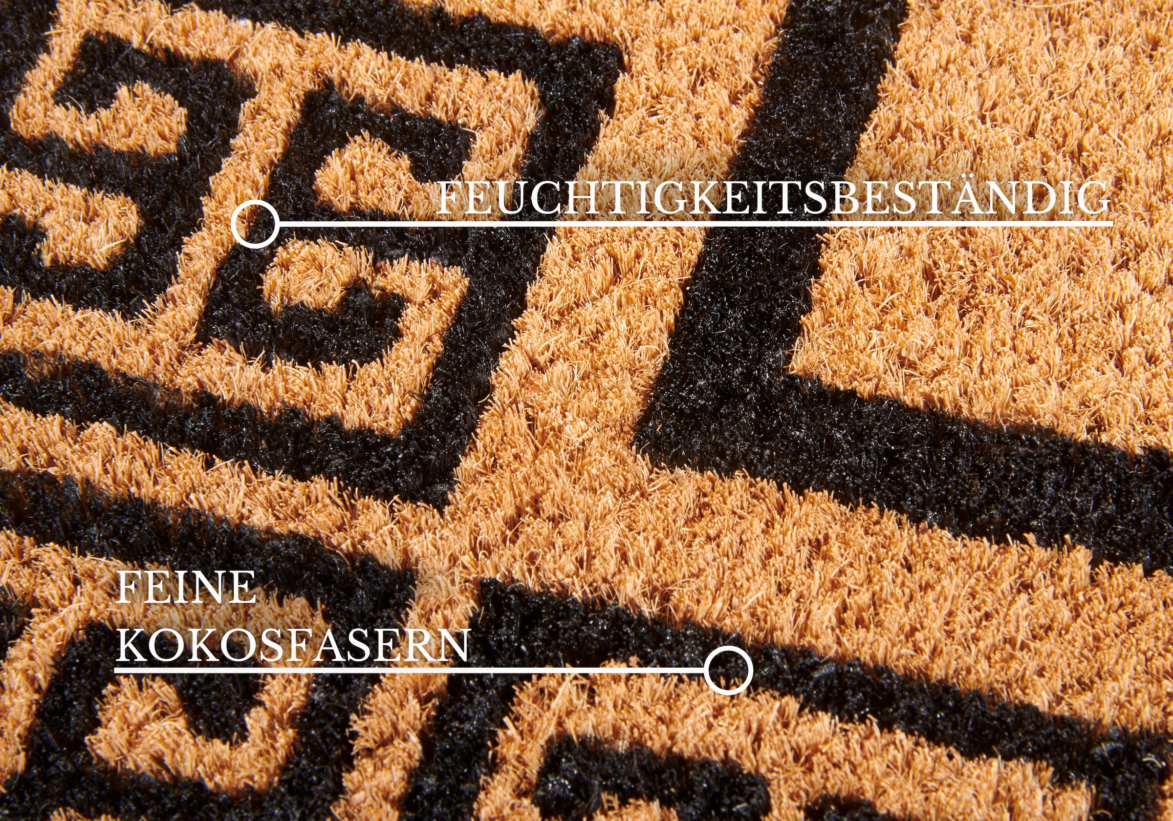 Villeroy & Boch Fussmatte »Louis, Türmatte«, rechteckig, 23 mm Höhe, Robust, Innen, Aussen, Schmutzabtreter, Wetterfest, Natur, Kokos