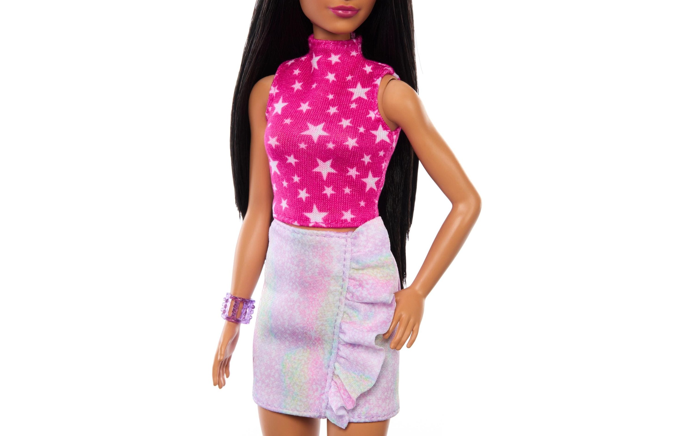 Barbie Anziehpuppe »Barbie Fashionista Rock Pink and Metallic«