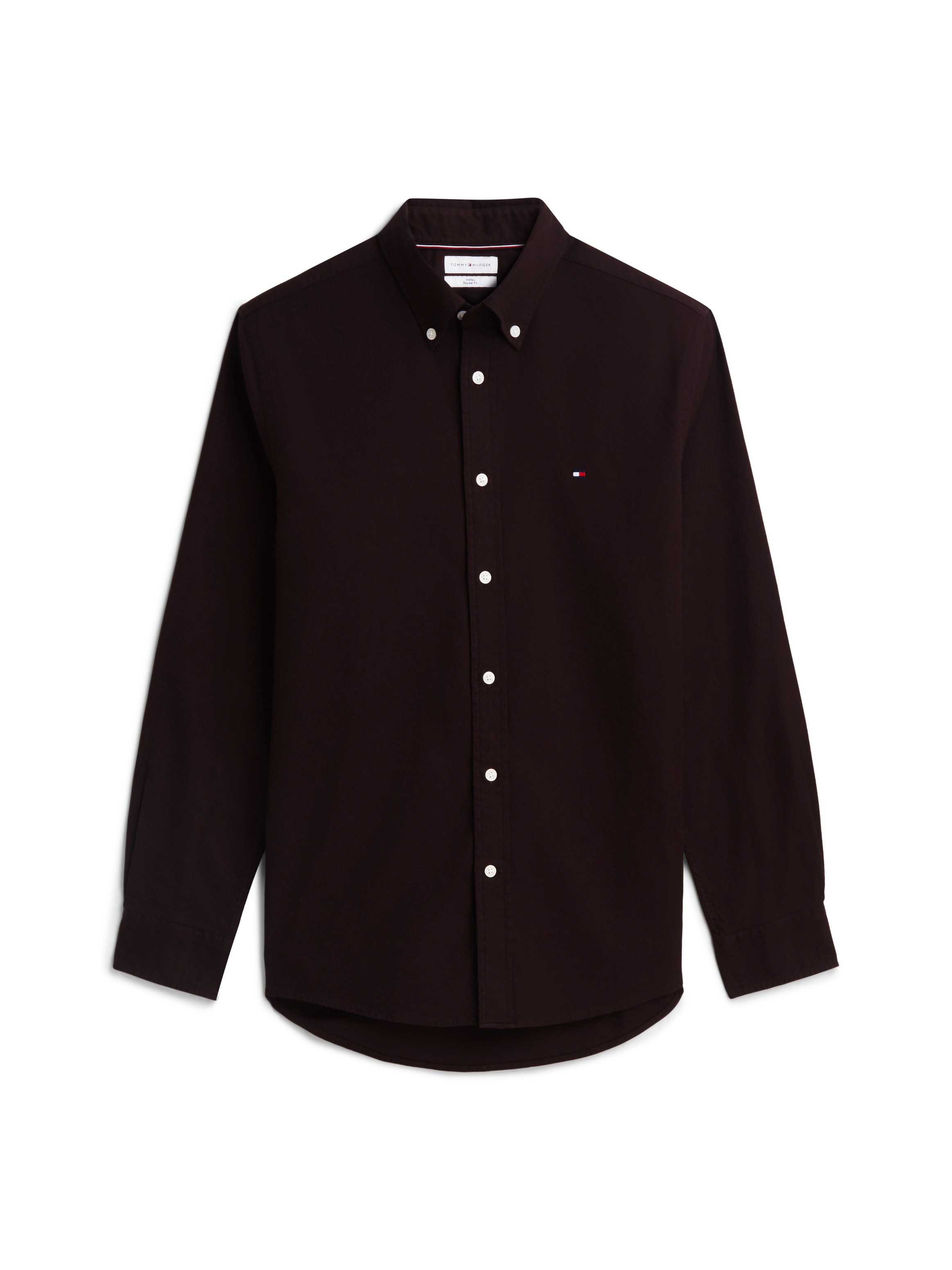 Tommy Hilfiger Chemise à manches longues »FLEX FLANNEL SOLID SHIRT« Flanelle douce Regular Fit