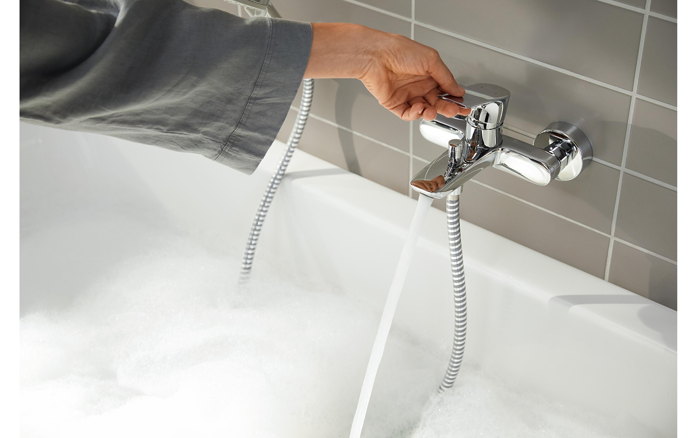 hansgrohe Wannenarmatur »Rebris E Chrom«