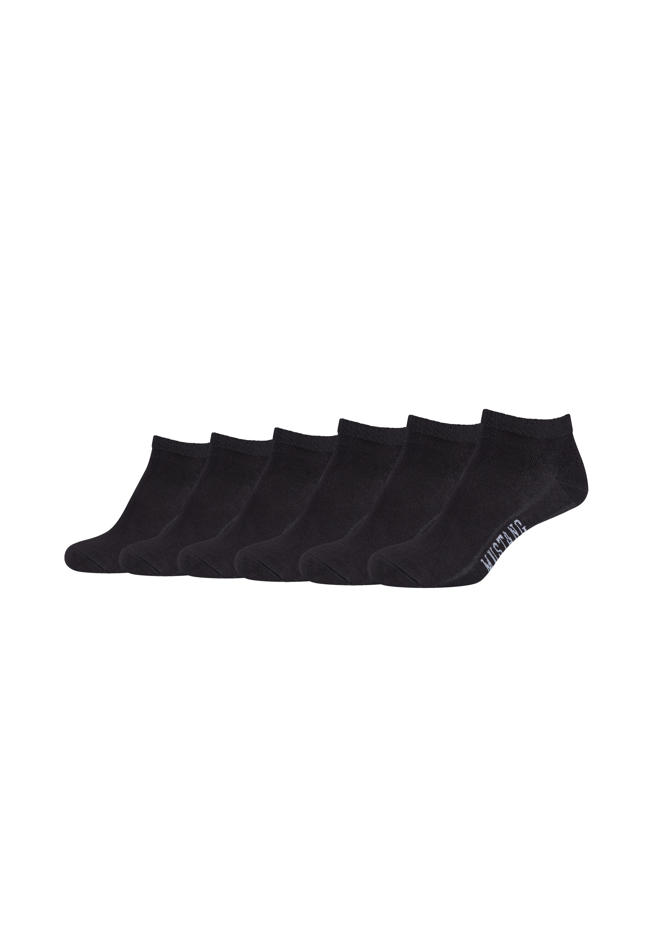 MUSTANG Chaussettes courtes »casual« 6 Couple tlg. mit elastischem Komfortbund