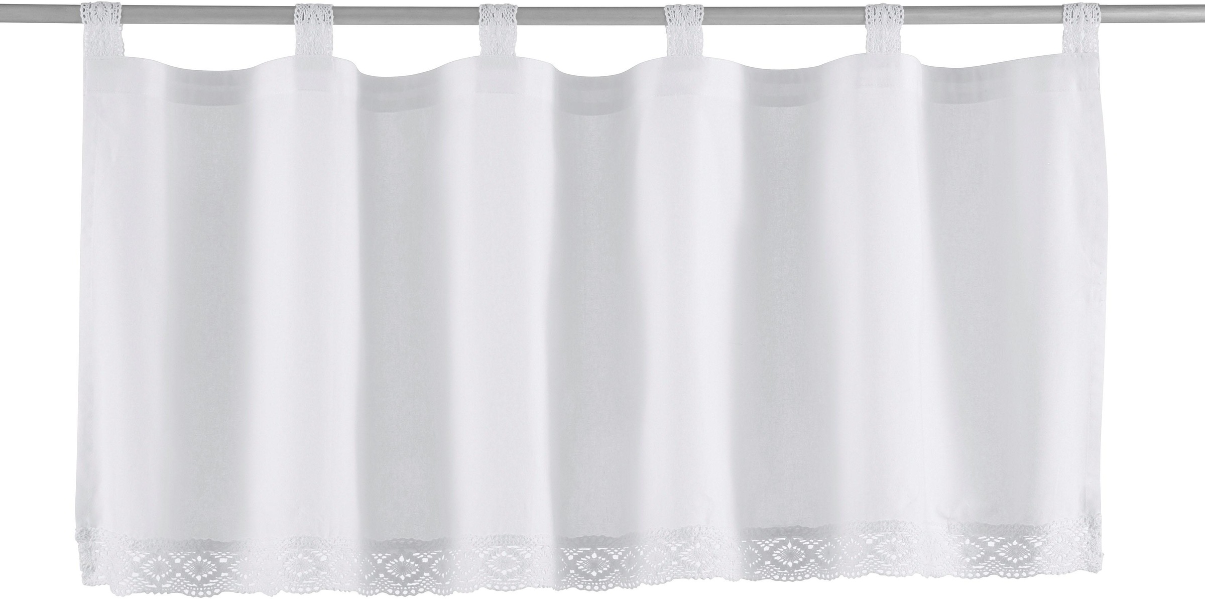 Image of Home affaire Scheibengardine »Anita«, (1 St.), blickdicht, mit Häkelspitze bei Ackermann Versand Schweiz