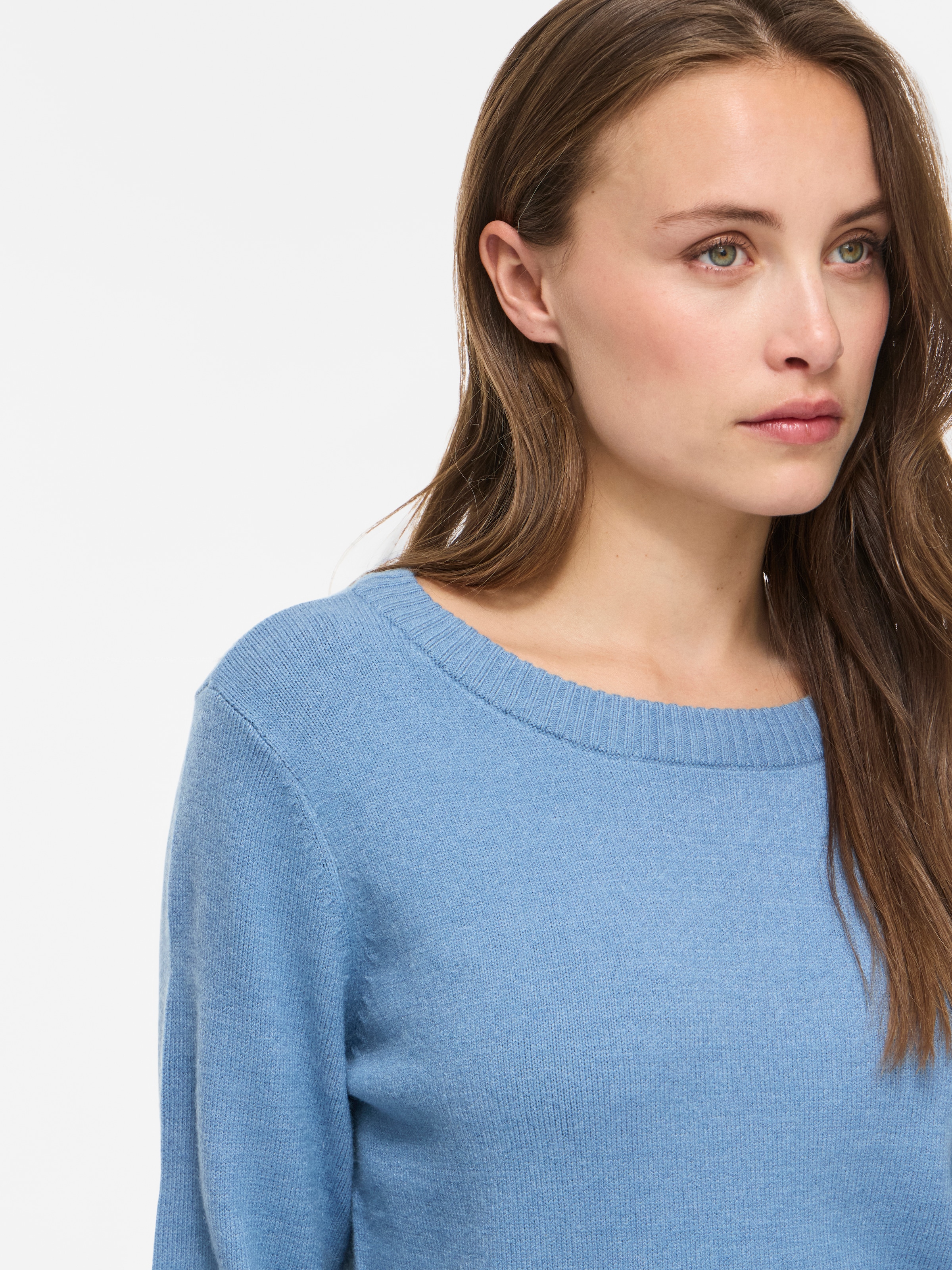 Vila Pull à col rond »VIRIL O-NECK L/S  KNIT TOP - NOOS« mélange viscose, coupe régulière