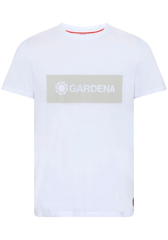 T-Shirt »Bright White«, mit Gardena-Logodruck