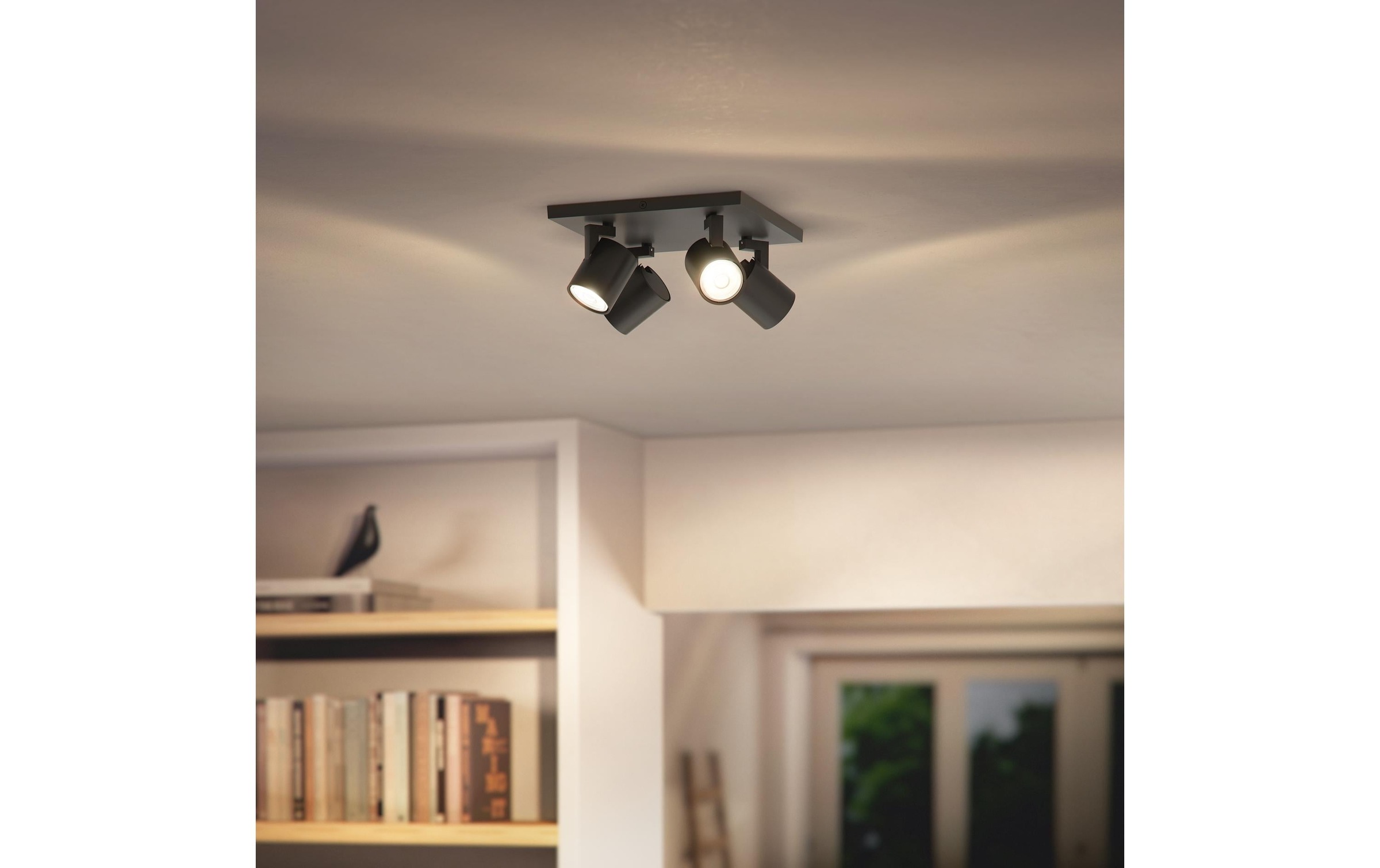 Philips Deckenleuchte, 4 flammig, Leuchtmittel GU10 | Leuchtmittel wechselbar