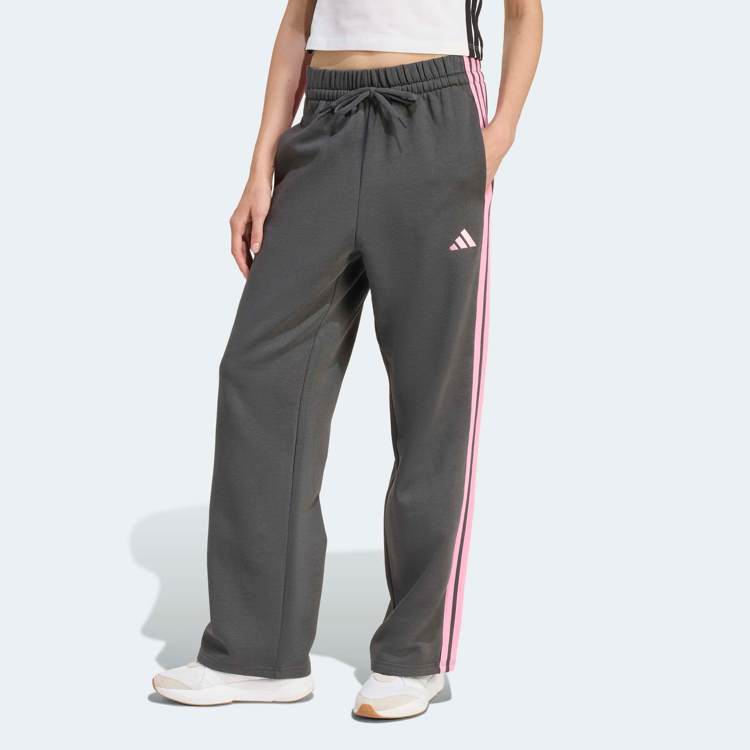 Image of adidas Sportswear Sporthose "ESSENTIALS 3-STREIFEN OPEN-HEM FRENCH TERRY"