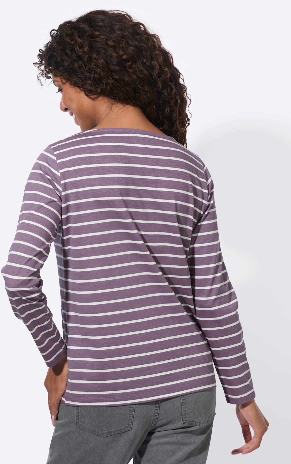 Casual Looks Shirt à col rond »Ringelshirt« 1