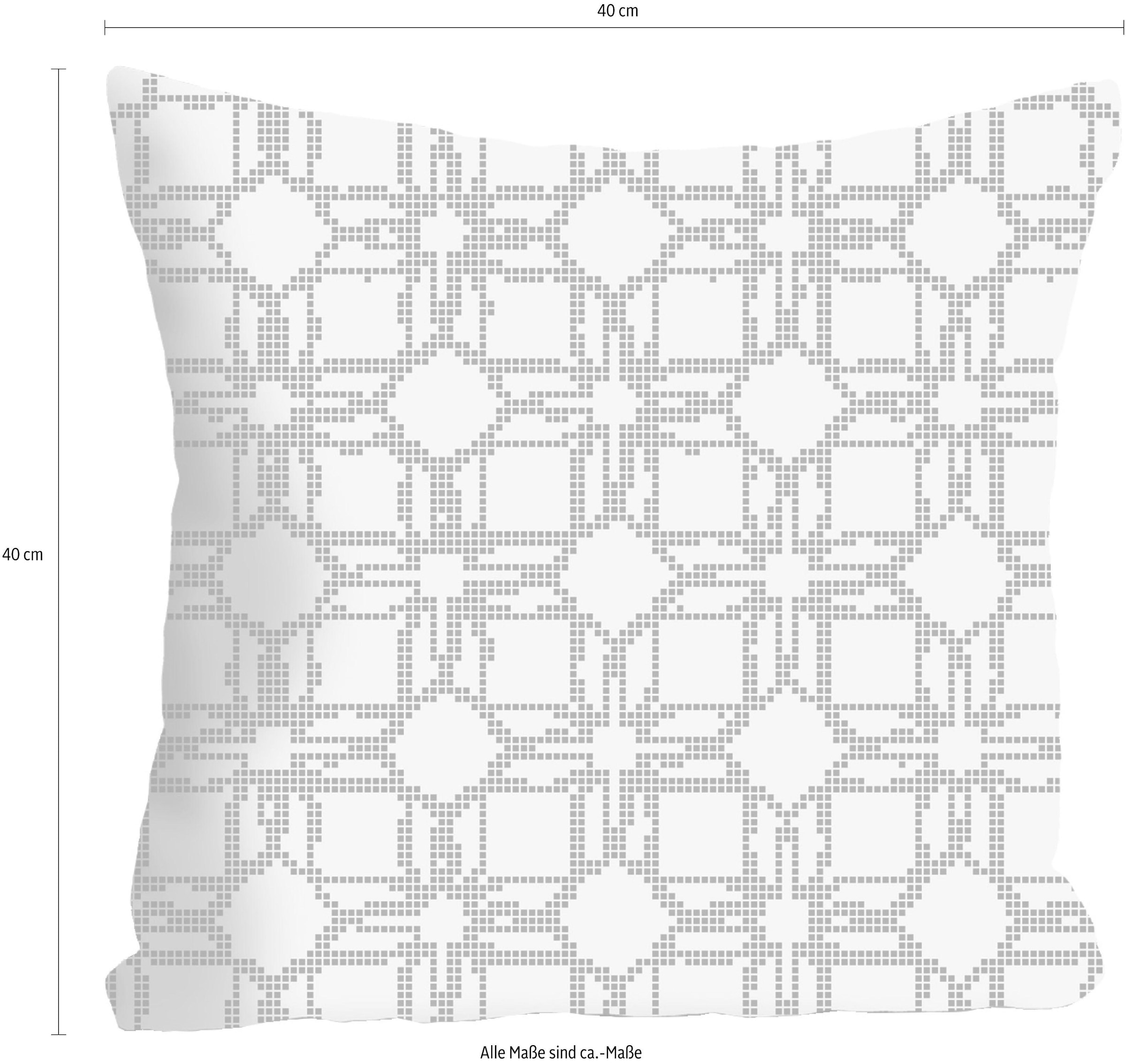 queence Dekokissen »»Punkte«« Kissenhülle ohne Füllung, 1 Stück