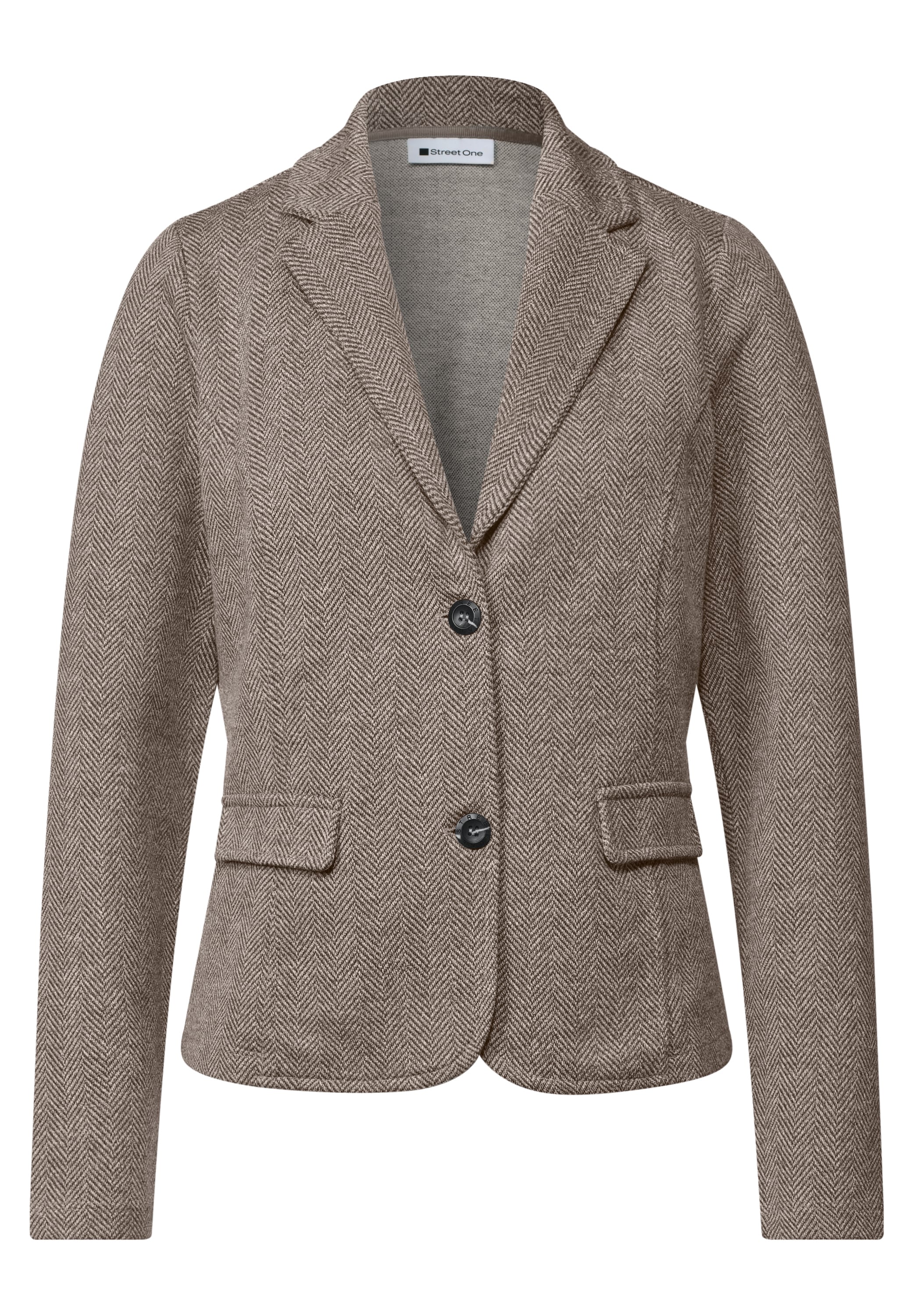 STREET ONE Veste blazer avec col à revers et motif