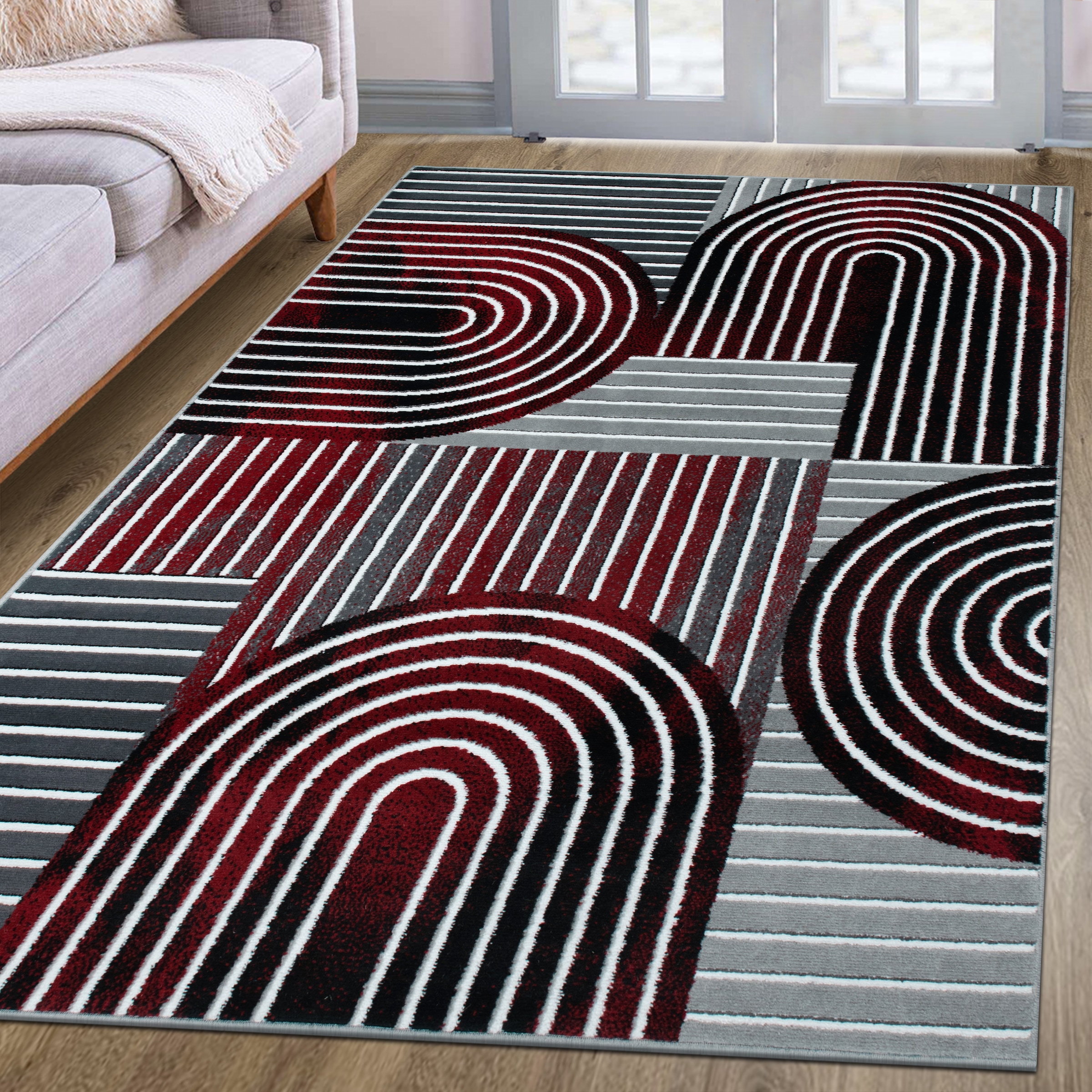 GOODproduct Teppich »Lysandra« rechteckig 8 mm Höhe 3D-Effekt, softer Kurzflor, pflegeleicht, leichter Glanz, Scandi-Look