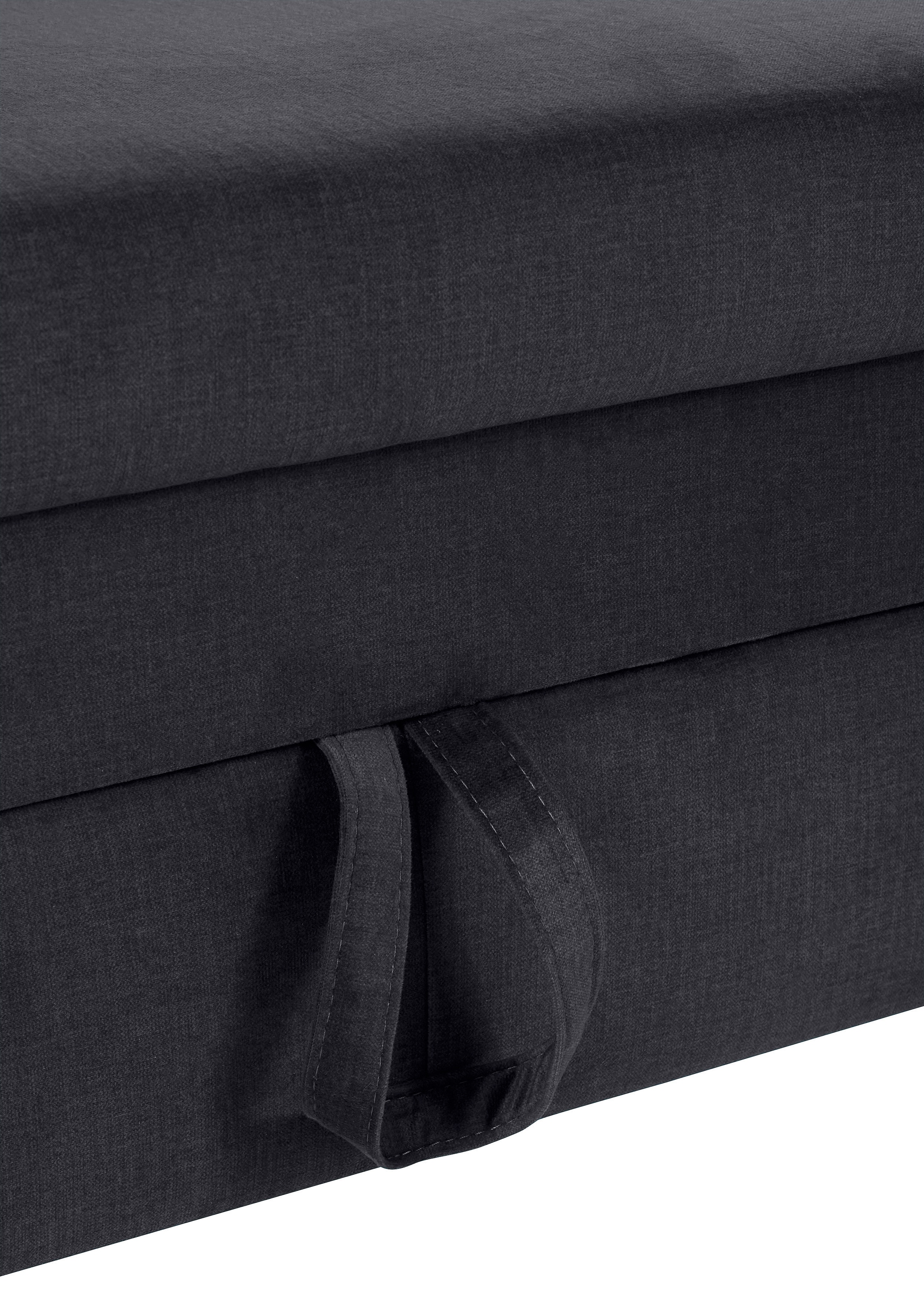 COTTA Ecksofa »Morven L-Form mit Kopfteilverstellung« wahlweise mit Bettfunktion, Bettkasten & Wireless-Charger