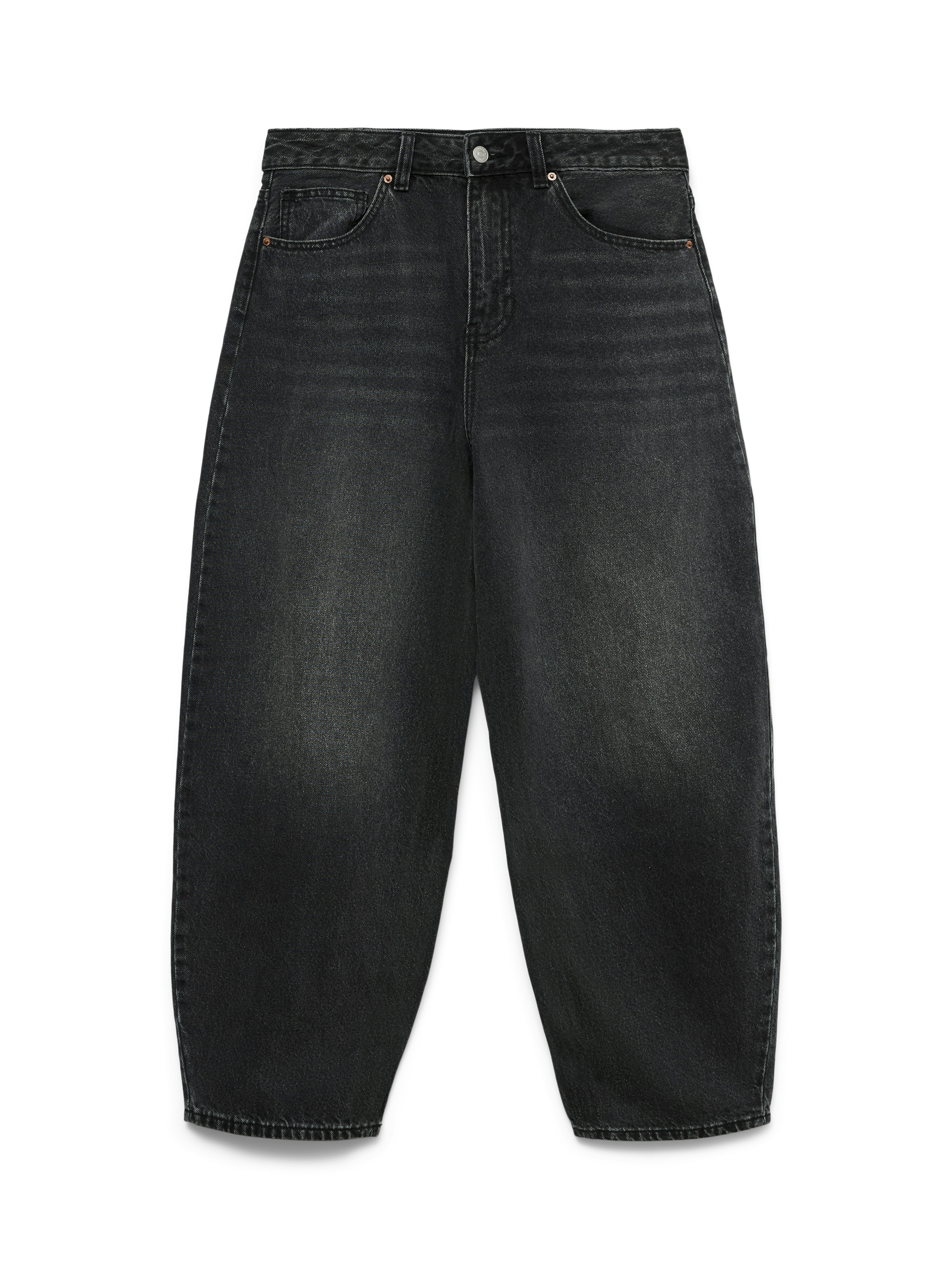 Vero Moda Jeans large »VMBILLIE HR BARREL ANK JEANS LI141 NOOS« Coton, coupe barrel, taille haute, longueur cheville