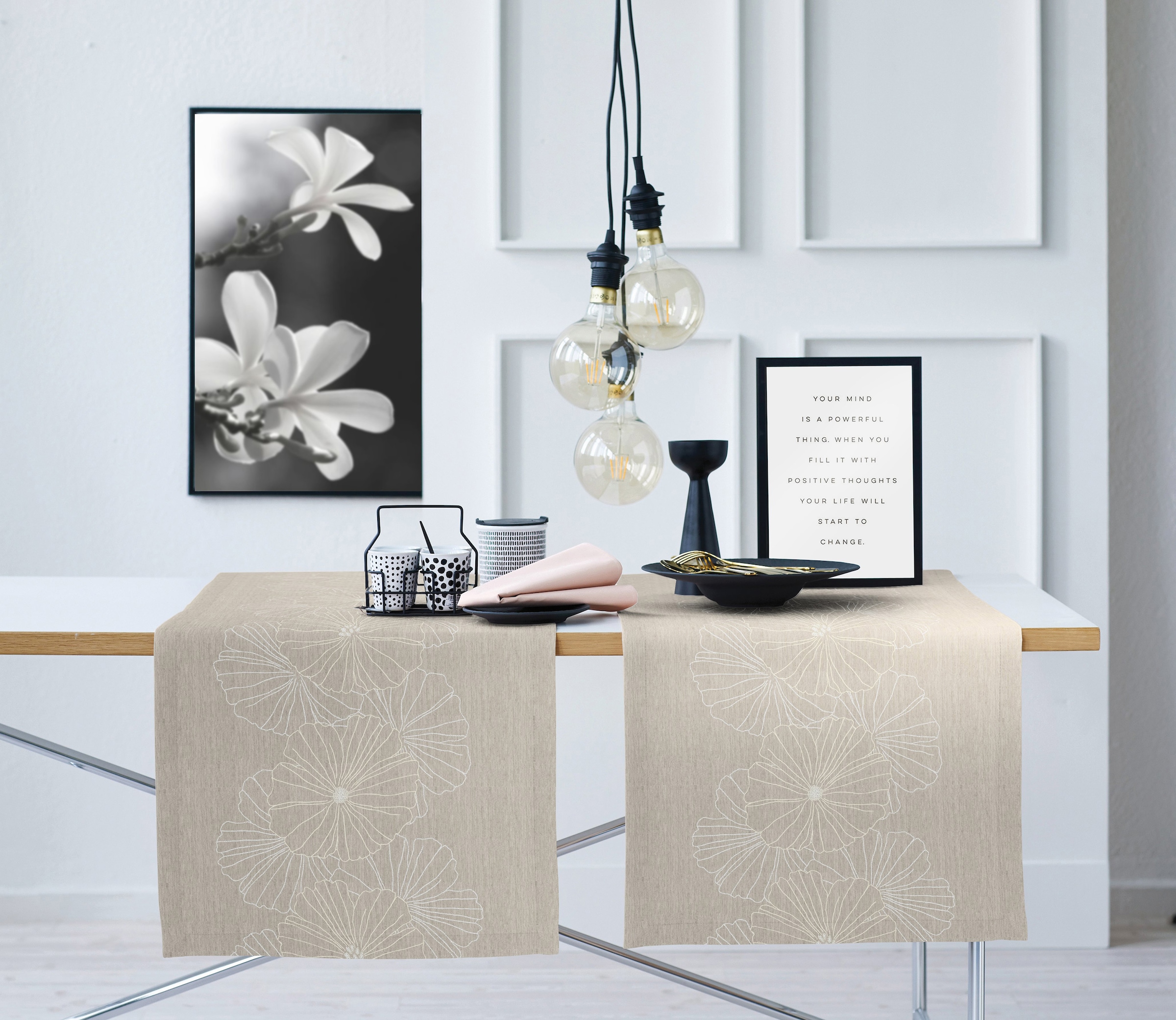 APELT Tischläufer »8027 LOFT STYLE« Jacquardgewebe