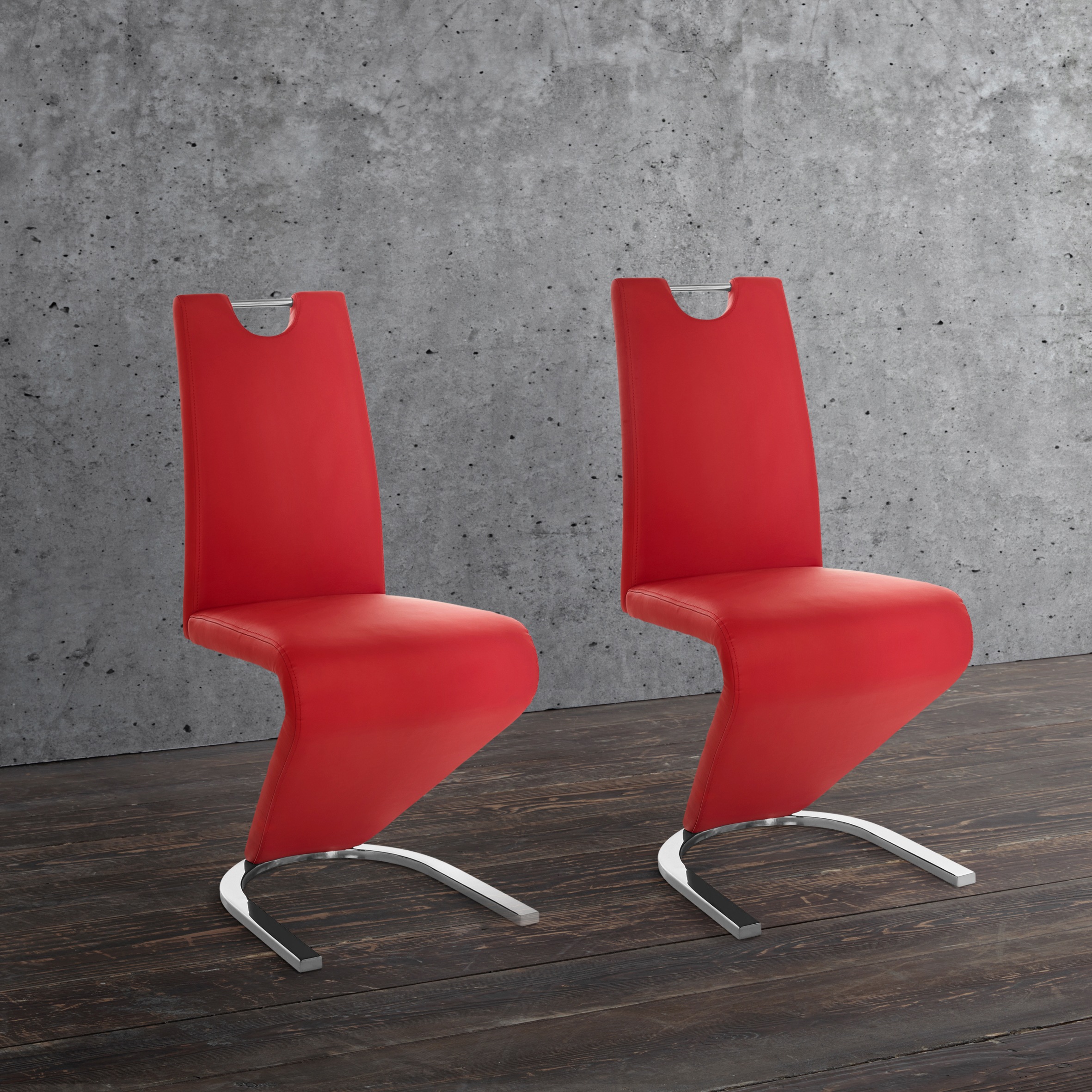 Homexperts Esszimmerstuhl »Zora 02«, (Set), 2 St., Kunstleder, Bezug in  Kunstleder, Rückenlehne mit Griff zum einfachen Zurückziehen günstig kaufen | Stühle