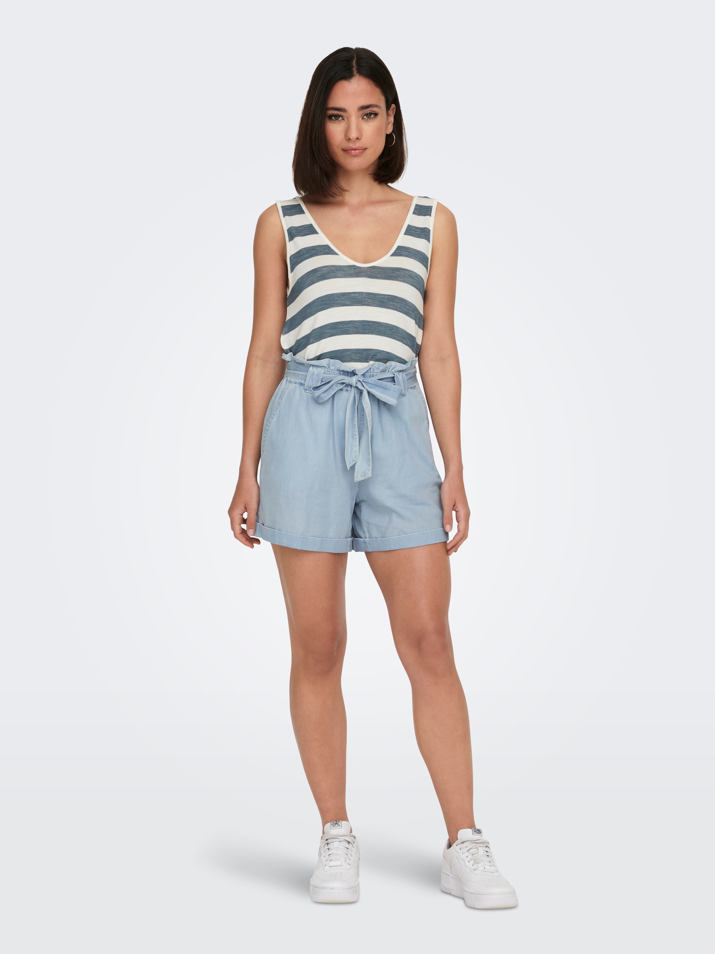 ONLY Shorts »ONLBEA SMILLA HW PB LOOSE DNM SHORTS«  im Denim Look