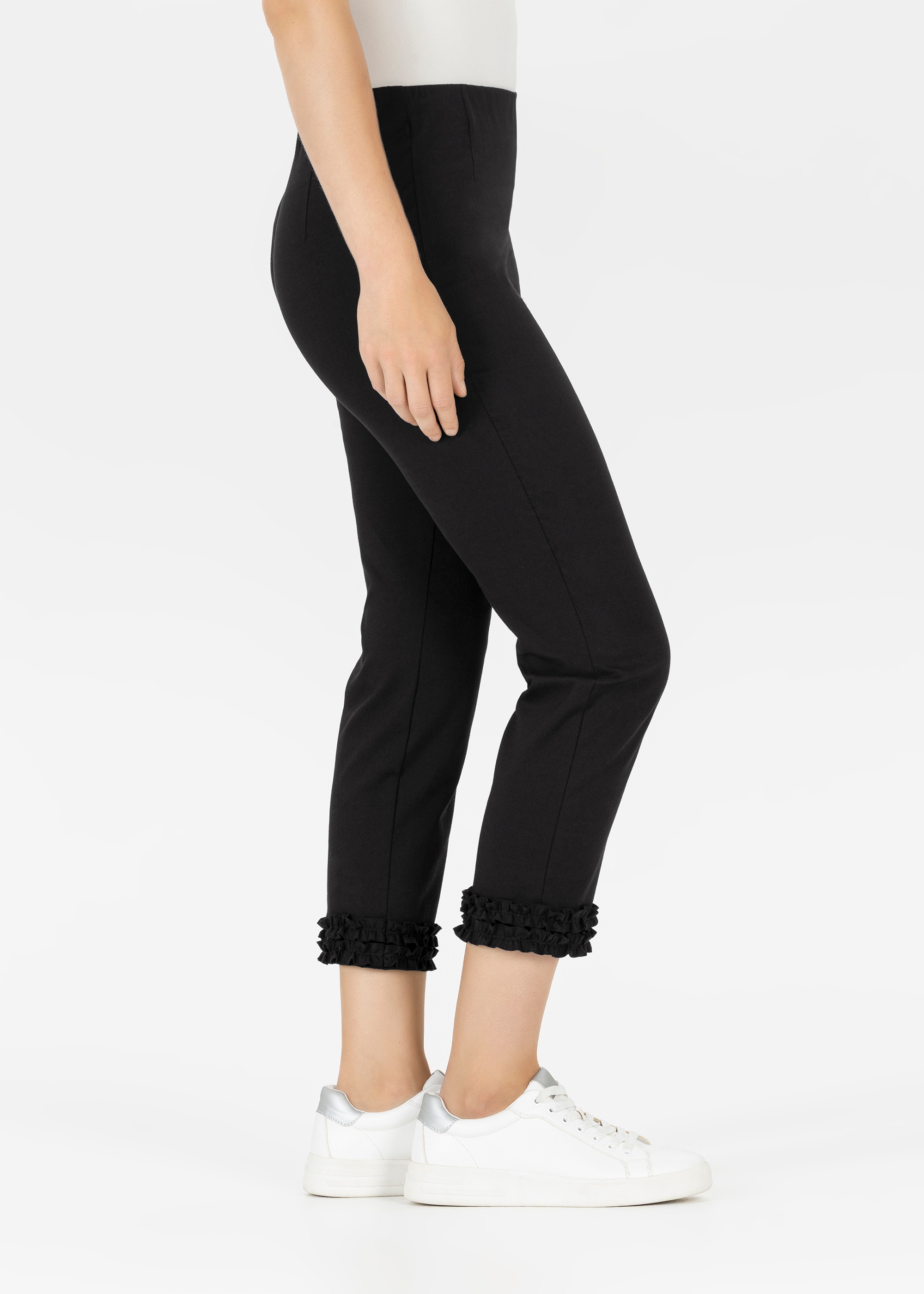 Stehmann Pantalon 3/4 »Waterford-640«  Longueur 3/4 avec volants au bas des jambes