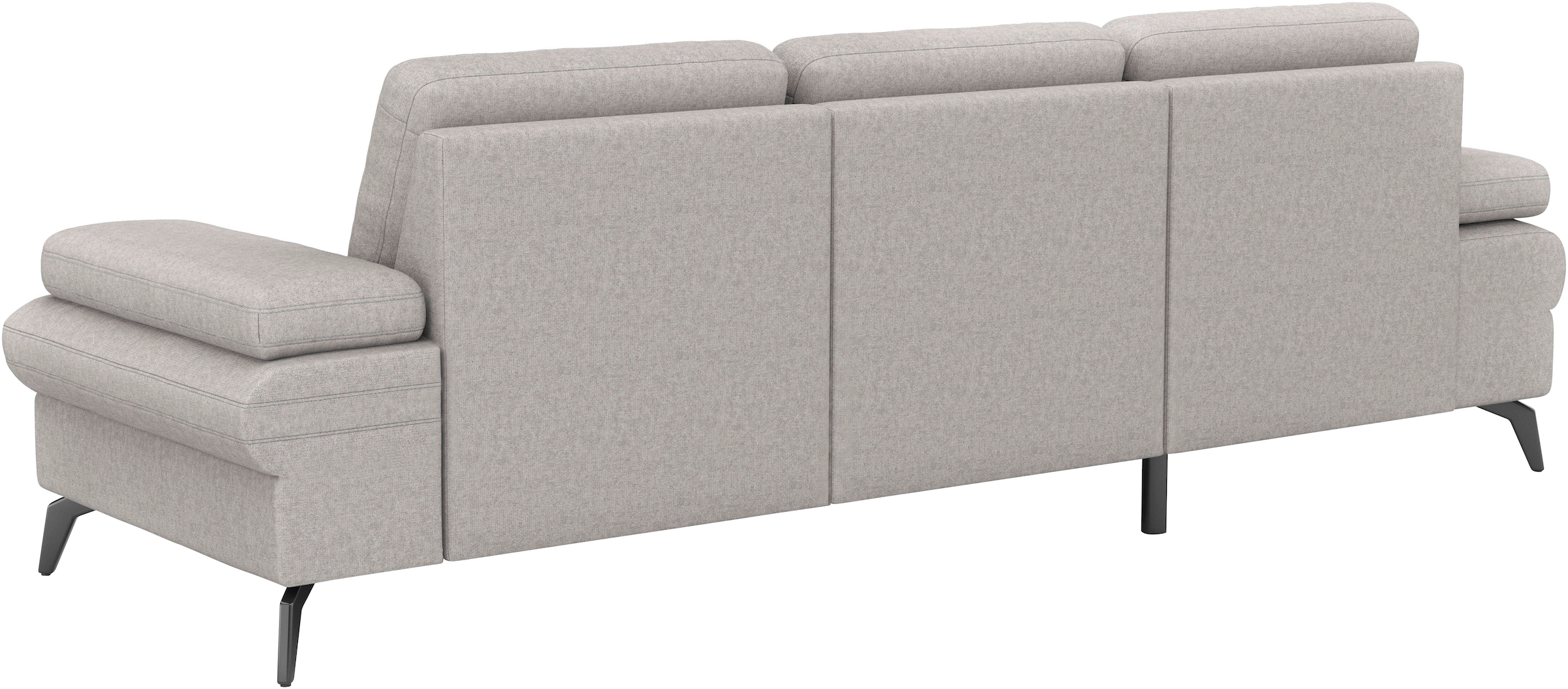 sit&more Ecksofa »Morris Jubi L-Form«, inkl. Armteilfunktion und 1 Zierkissen, wahlweise mit Bettfunktion